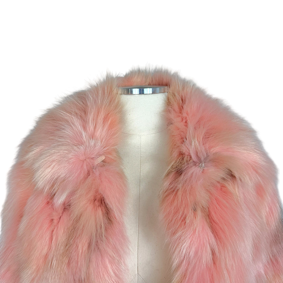 Vintage Pink Fox Fur Coat