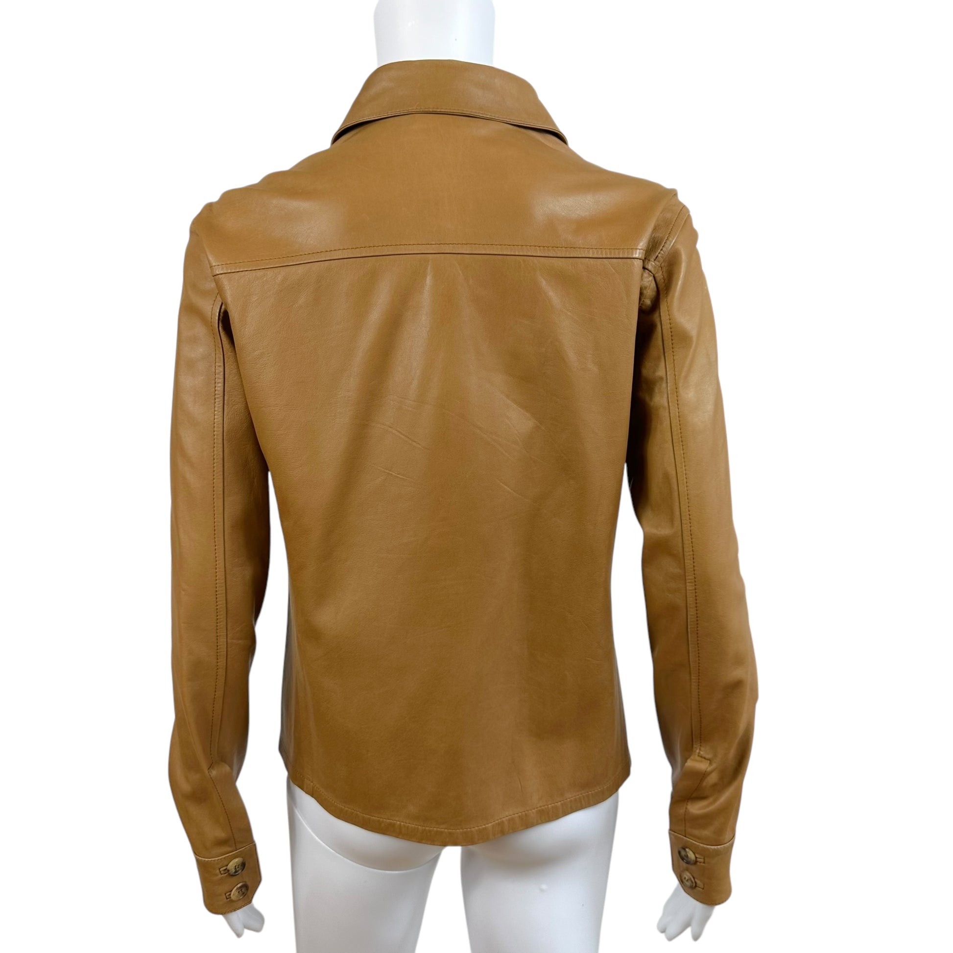 Gucci F/W 1997 Tan Leather Jacket - Outfit Repeater