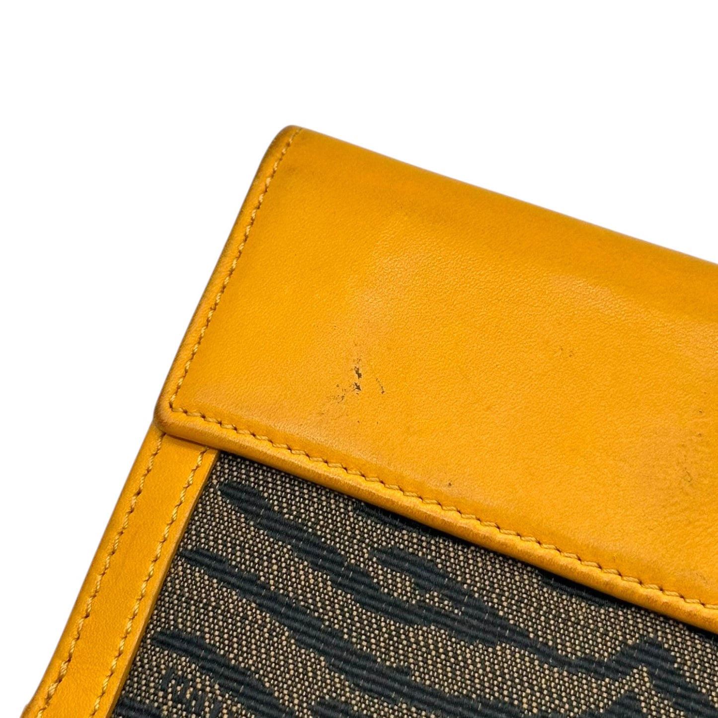 Fendi Yellow Leather & Tiger Print Bi-fold Wallet - Outfit Repeater