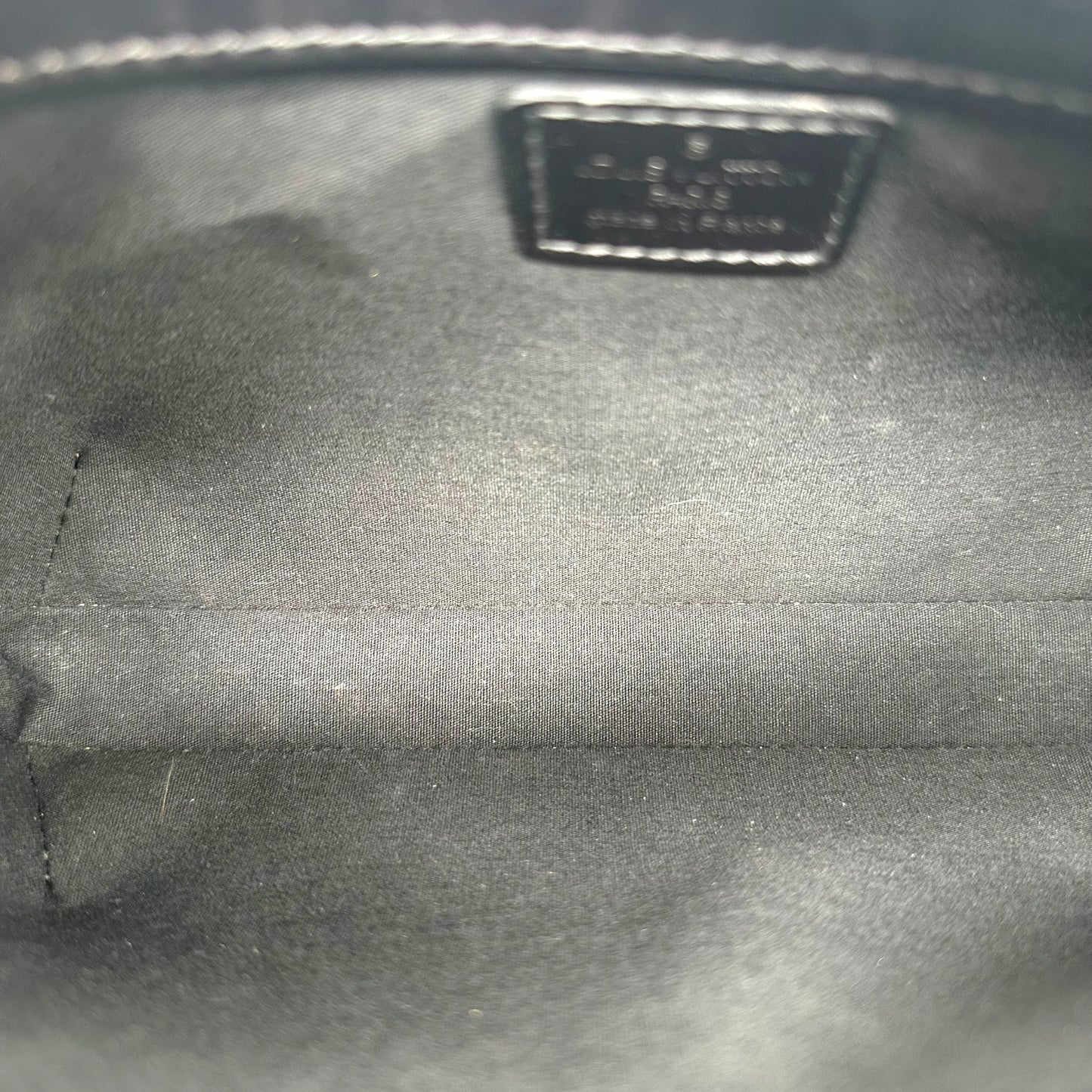 Louis Vuitton Gray Logo Embossed Fowler Pochette Bag
