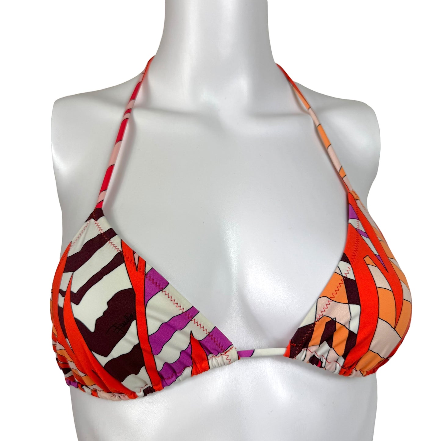 Emilio Pucci Orange & Purple Printed Bikini Set NEW