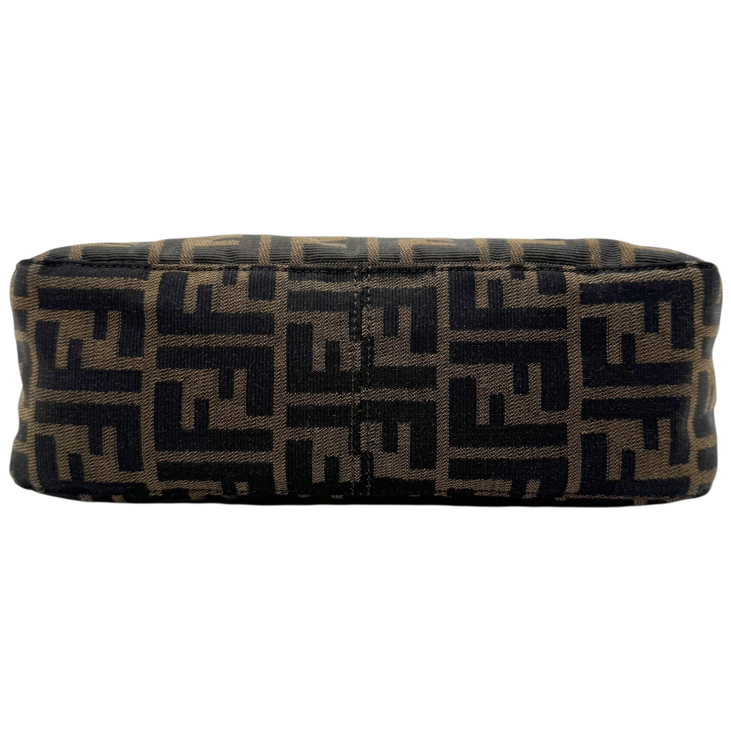 Fendi Classic Zucca Monogram Fold-Over Baguette Bag