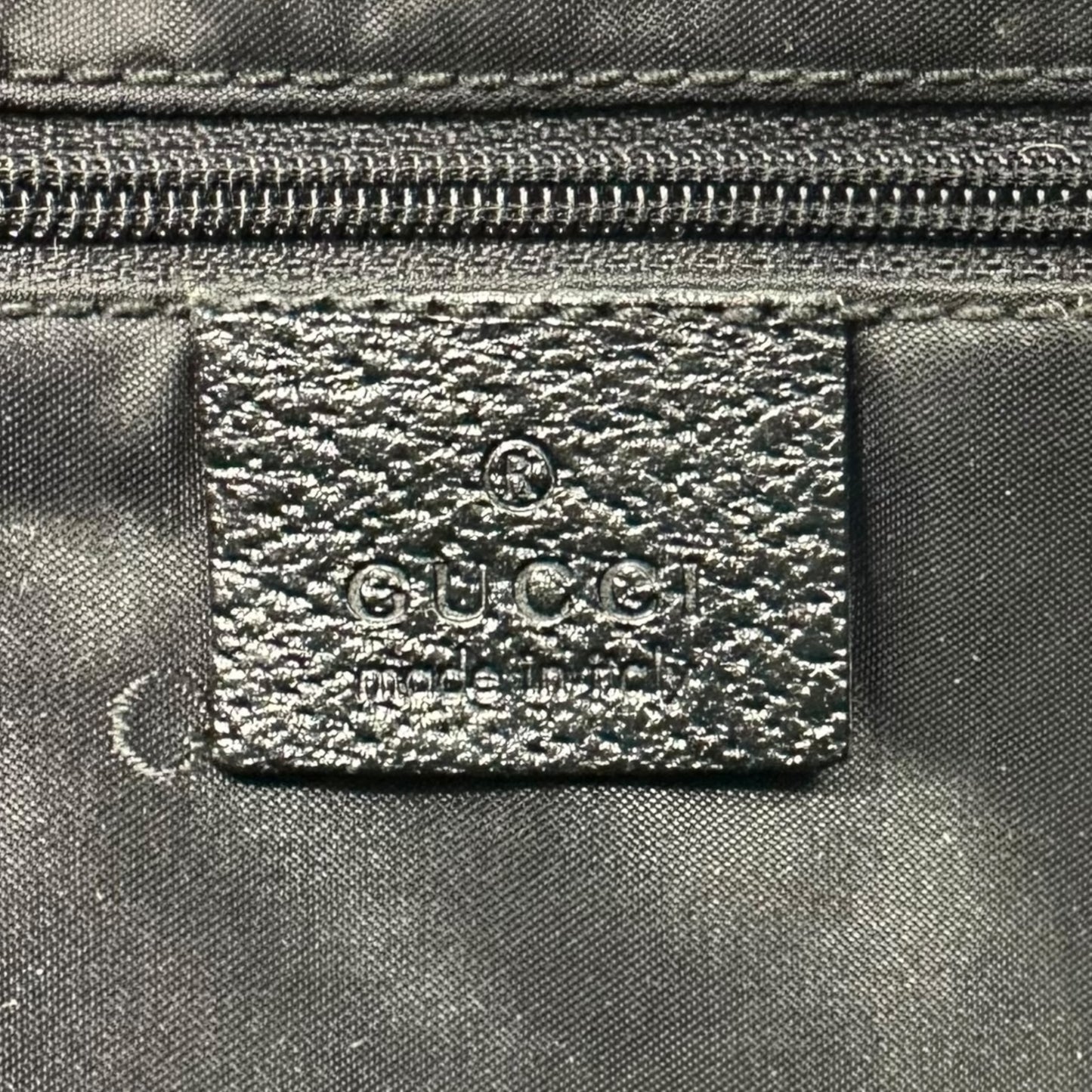 Gucci Black Wool & Leather Jackie Shoulder Bag