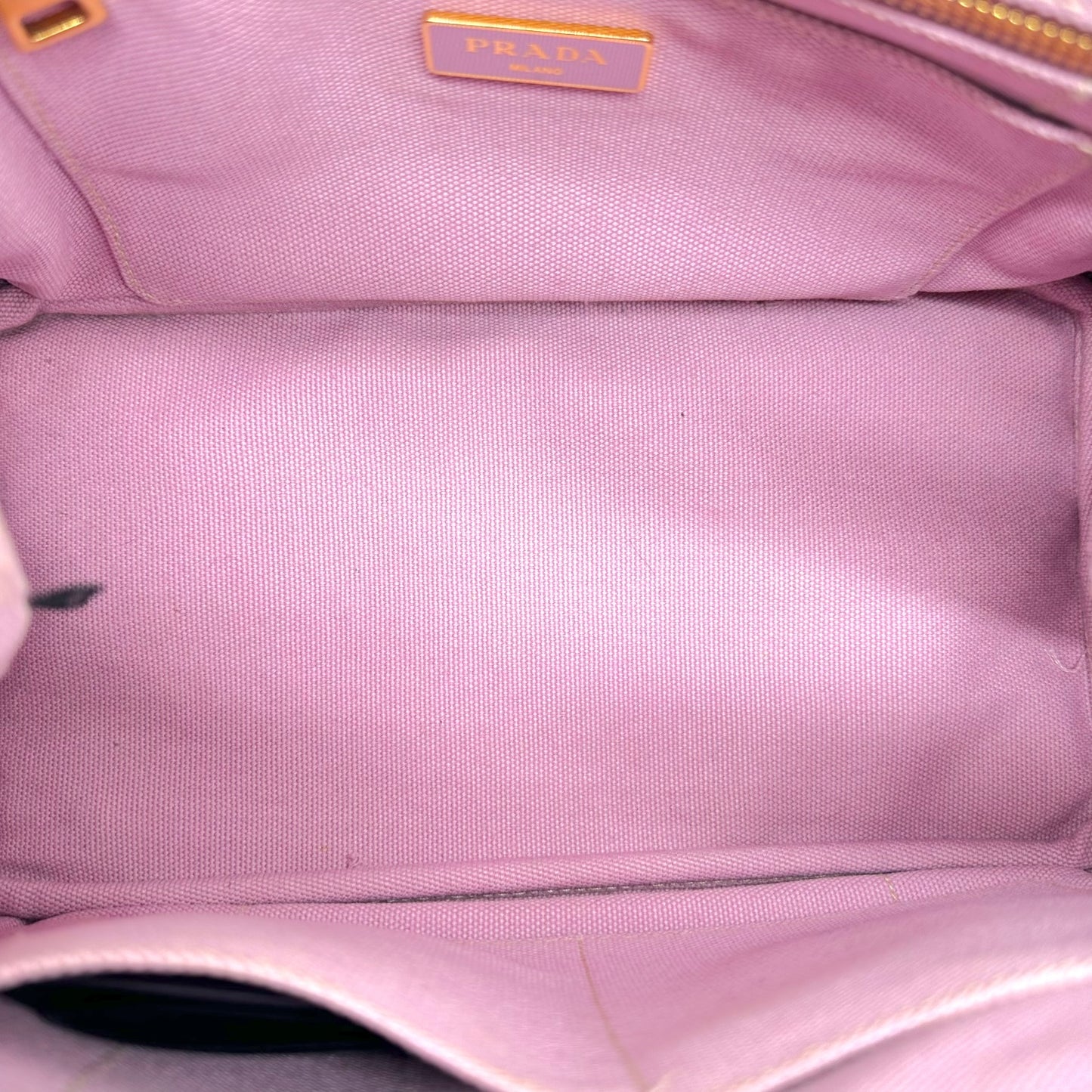 Prada Light Pink Mini Canapa Tote Bag