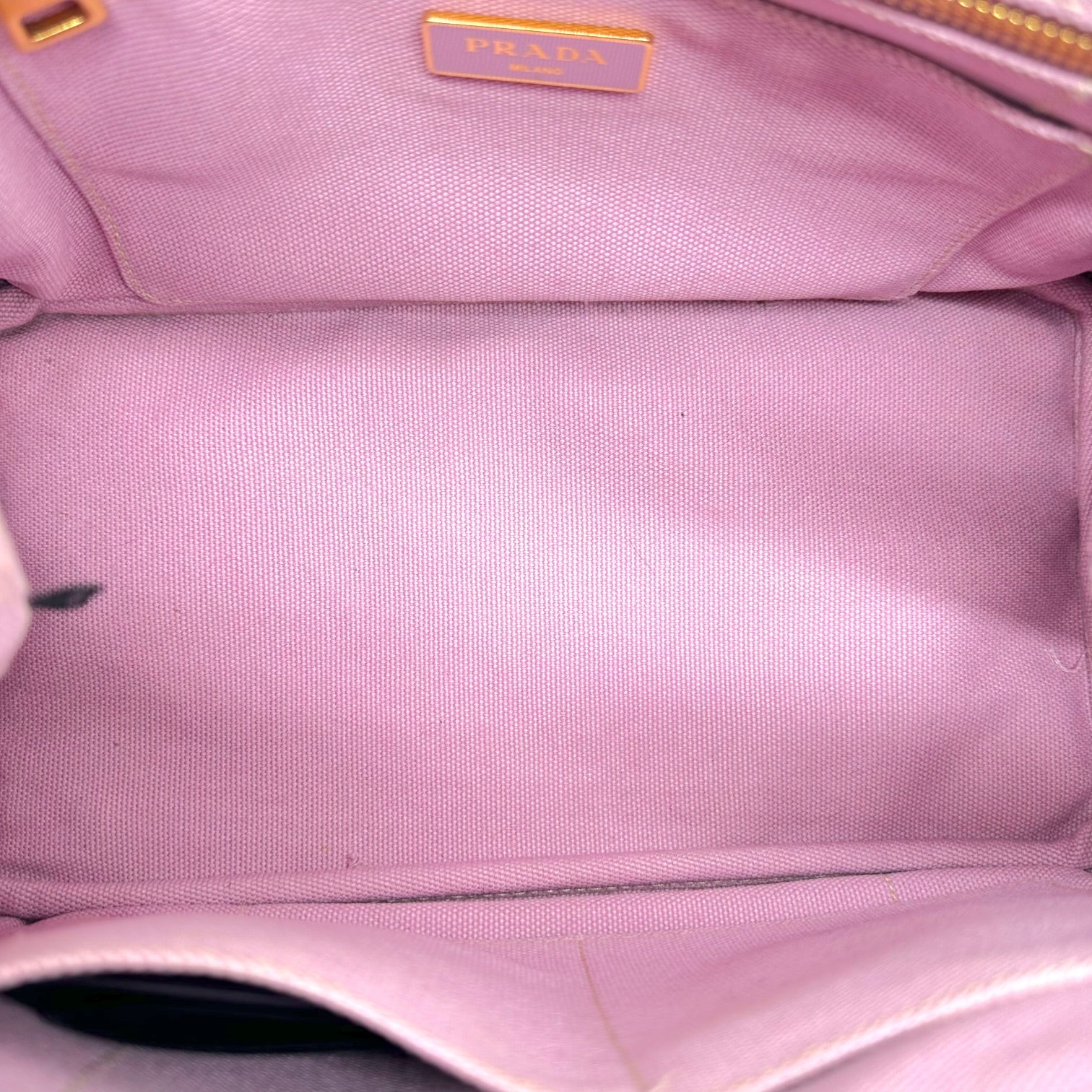 Prada Light Pink Mini Canapa Tote Bag