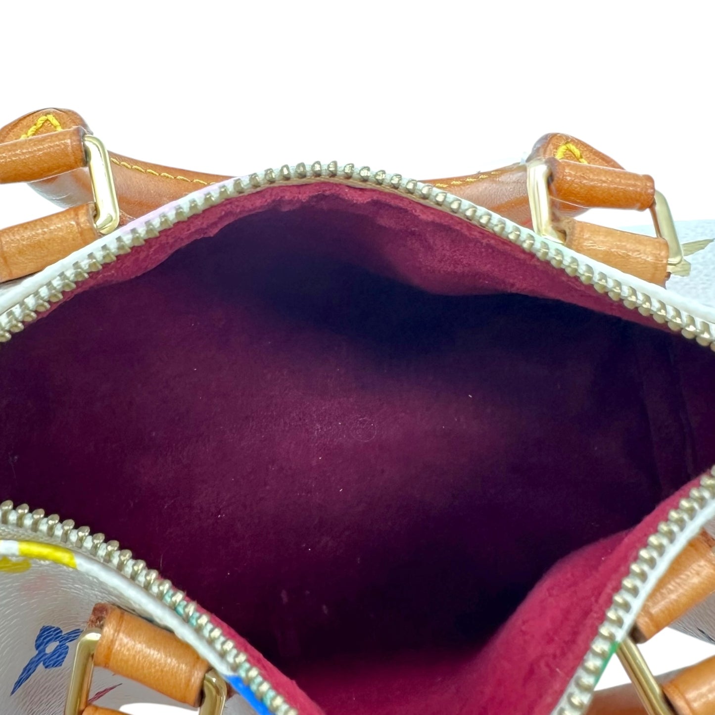 Louis Vuitton White Murakami Multicolor Mini Speedy Bag
