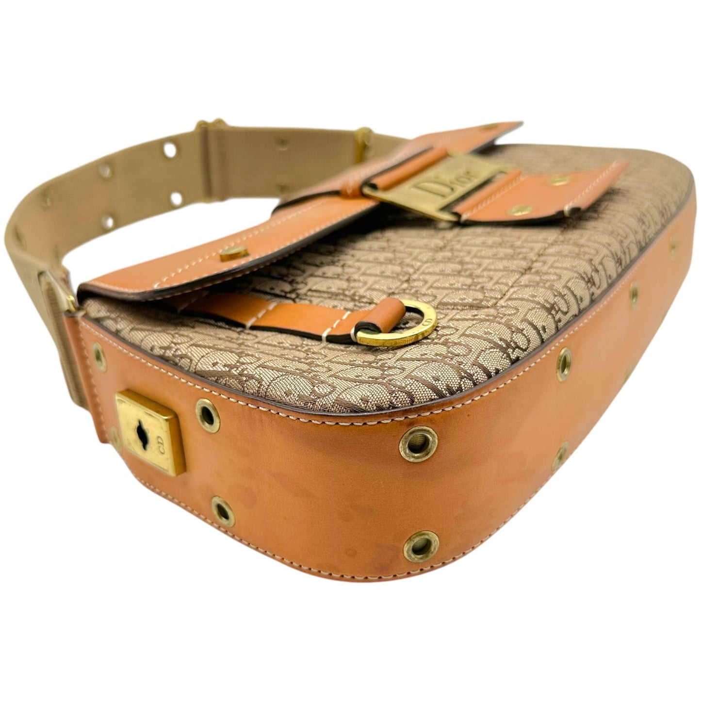 Christian Dior Trotter Monogram Tan Columbus Bag