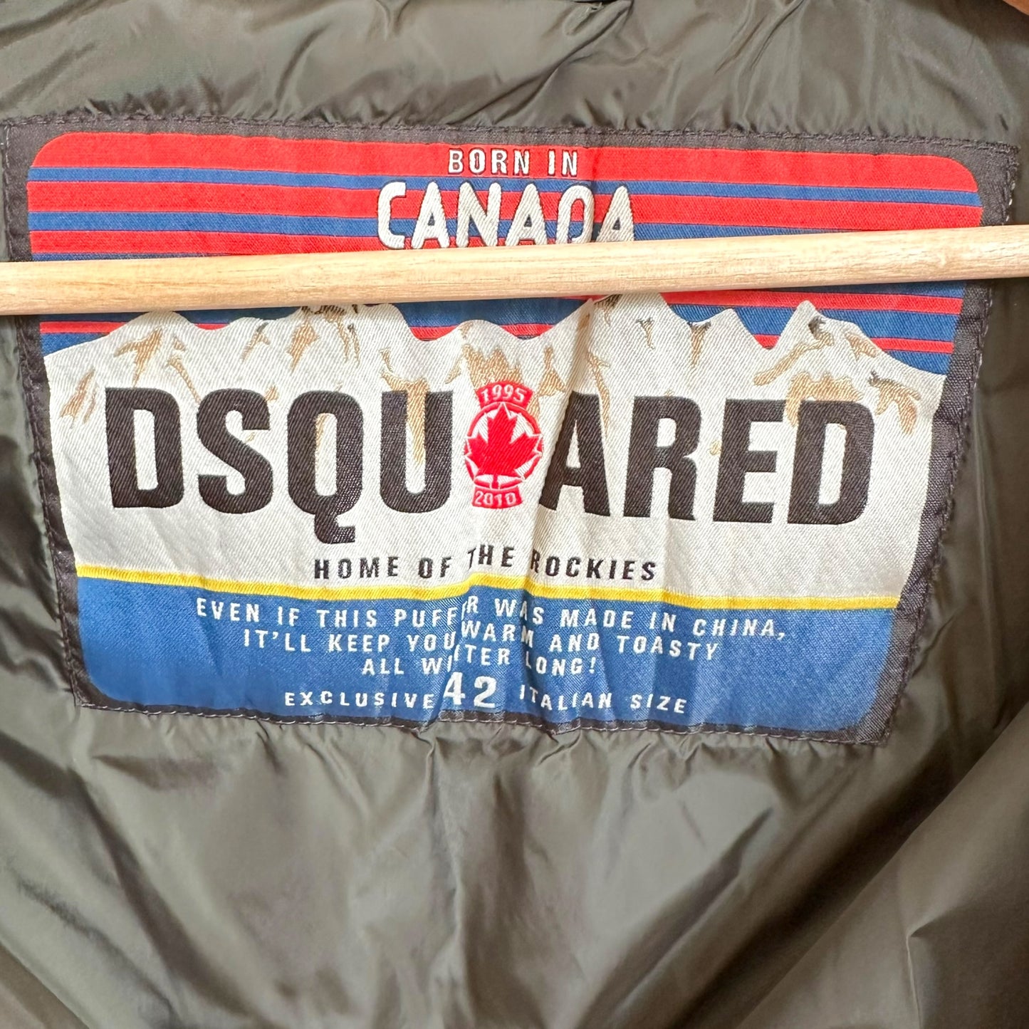 Dsquared2 Khaki Green Cropped Multi-Zip Down Bomber Jacket