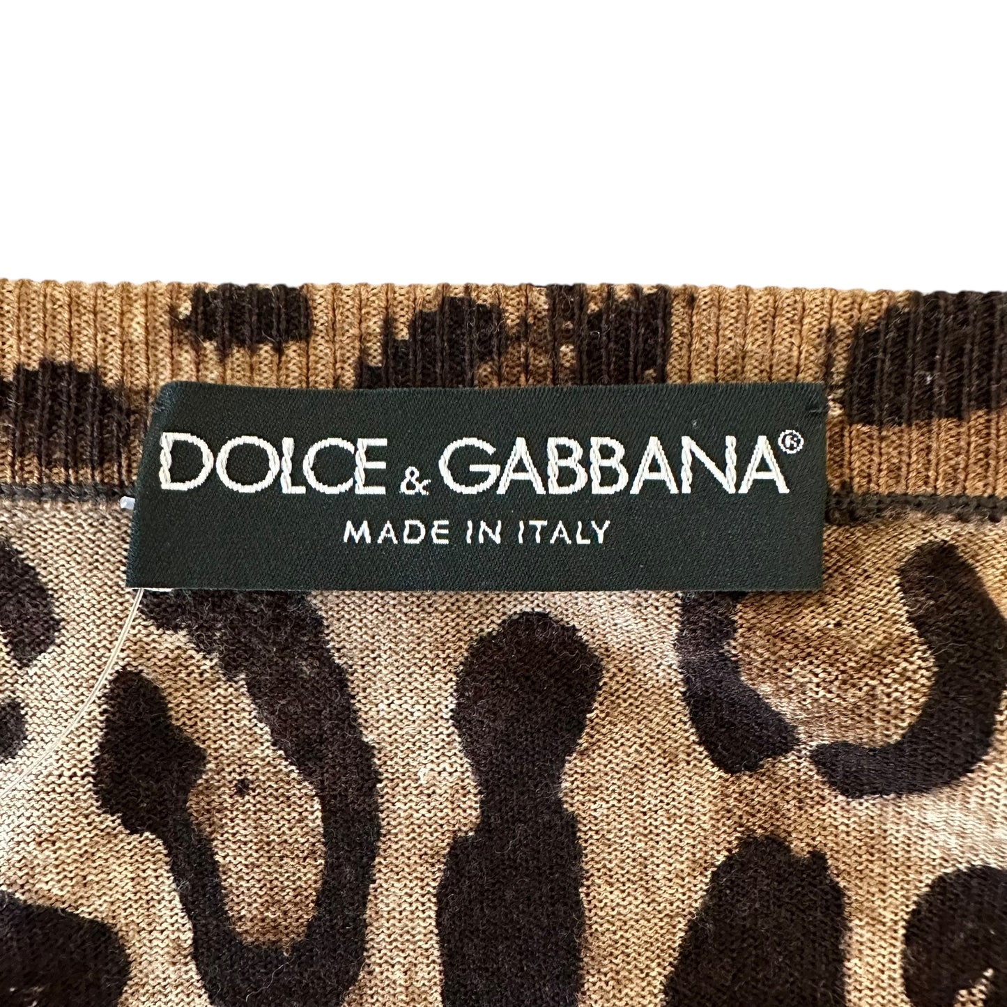 Dolce & Gabbana Leoprad Print Wool Cardigan - Outfit Repeater