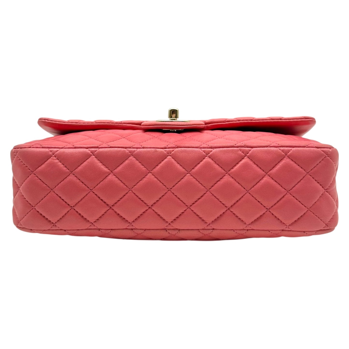 Chanel Pink Lambskin Valentines Day Heart Charm Medium Flap Bag 2008-09