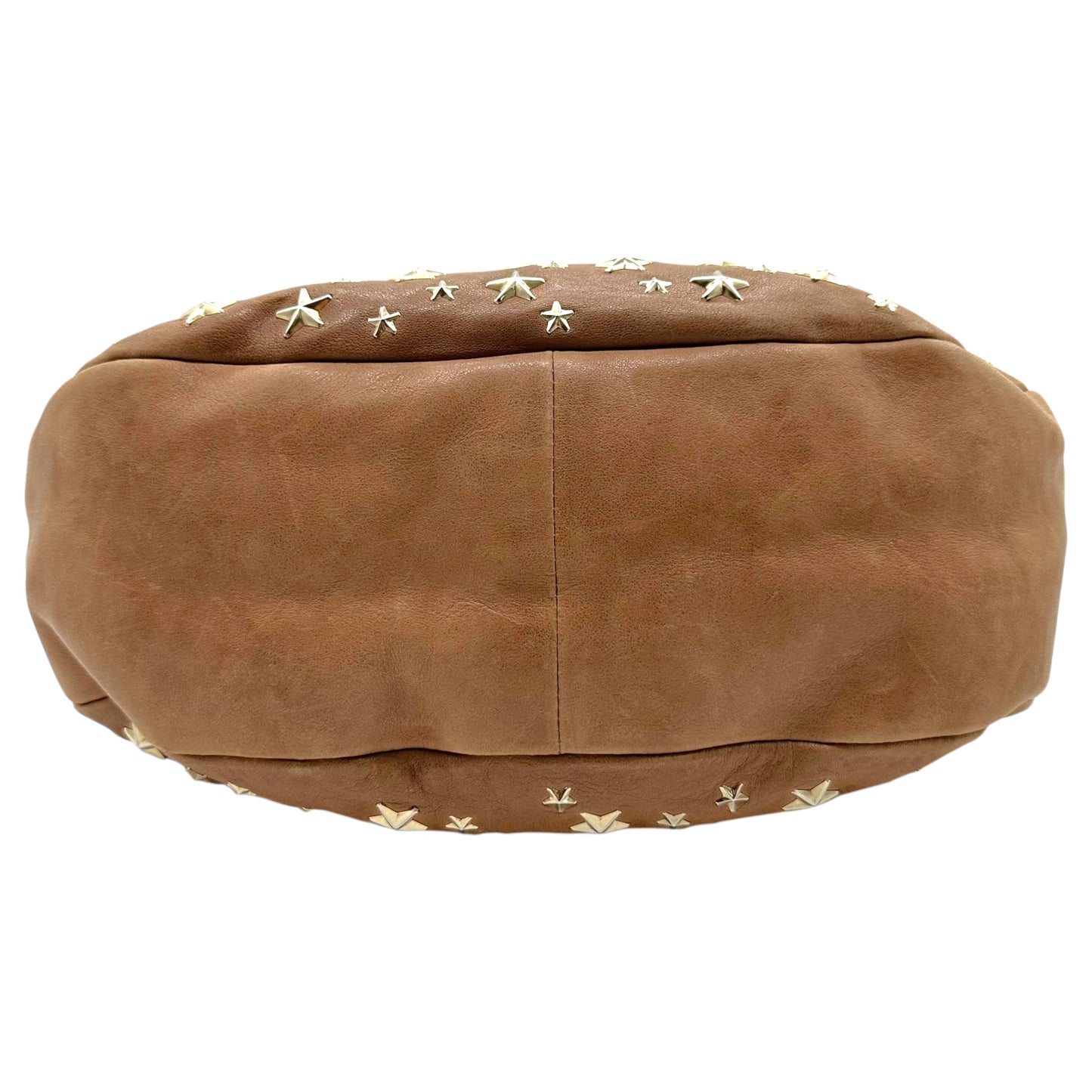 Jimmy Choo Brown & Gold Star Studded Hobo Shoulder Bag - Outfit Repeater