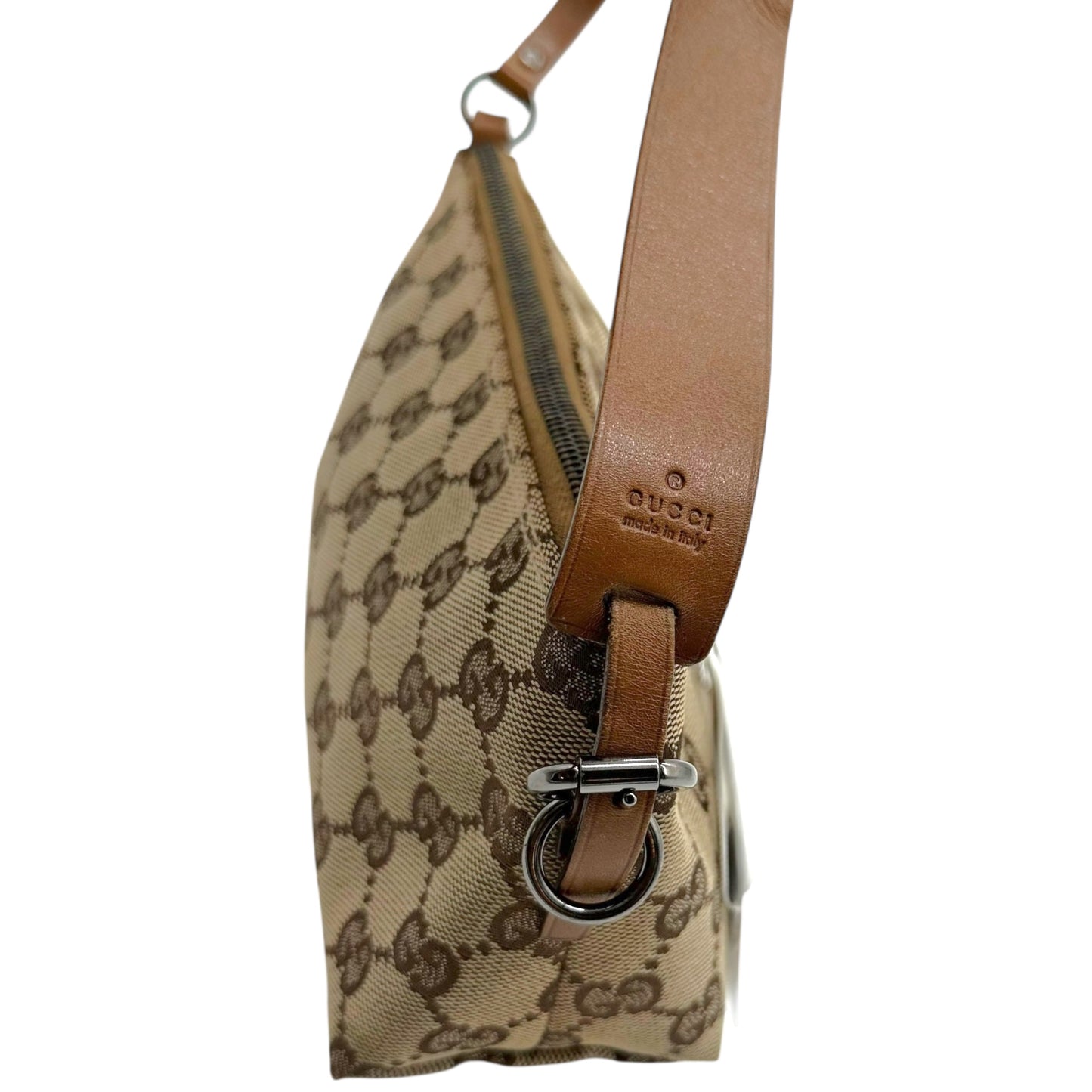 Gucci Tan Monogram Small Pochette Shoulder Bag - Outfit Repeater