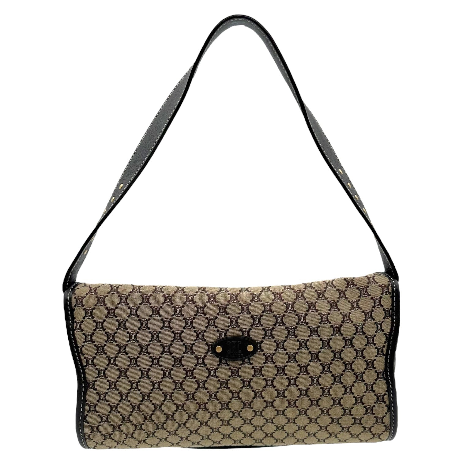 Celine Tan Small Triomphe Monogram Poulbot Bag - Outfit Repeater