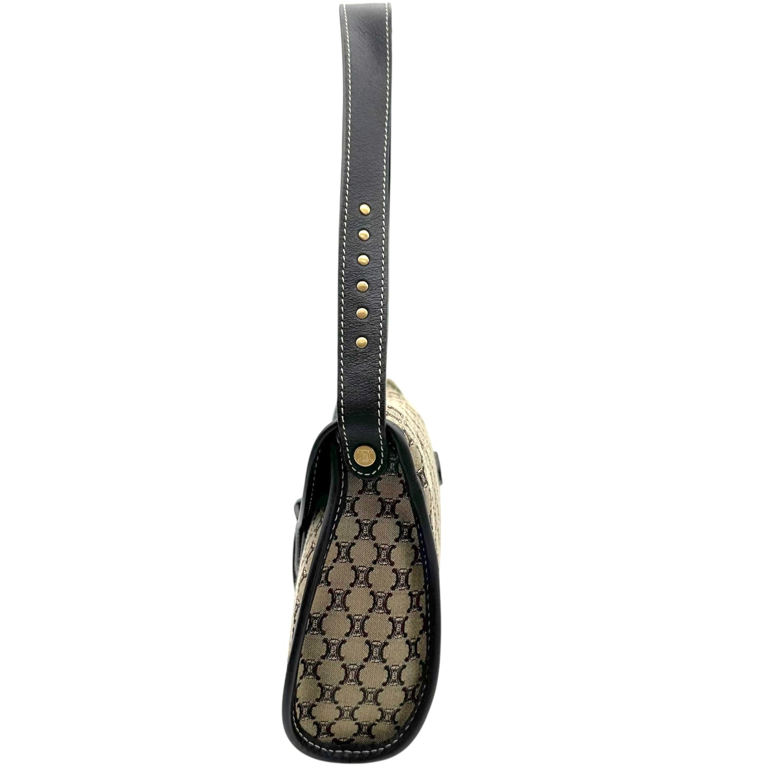 Celine Tan Small Triomphe Monogram Poulbot Bag - Outfit Repeater