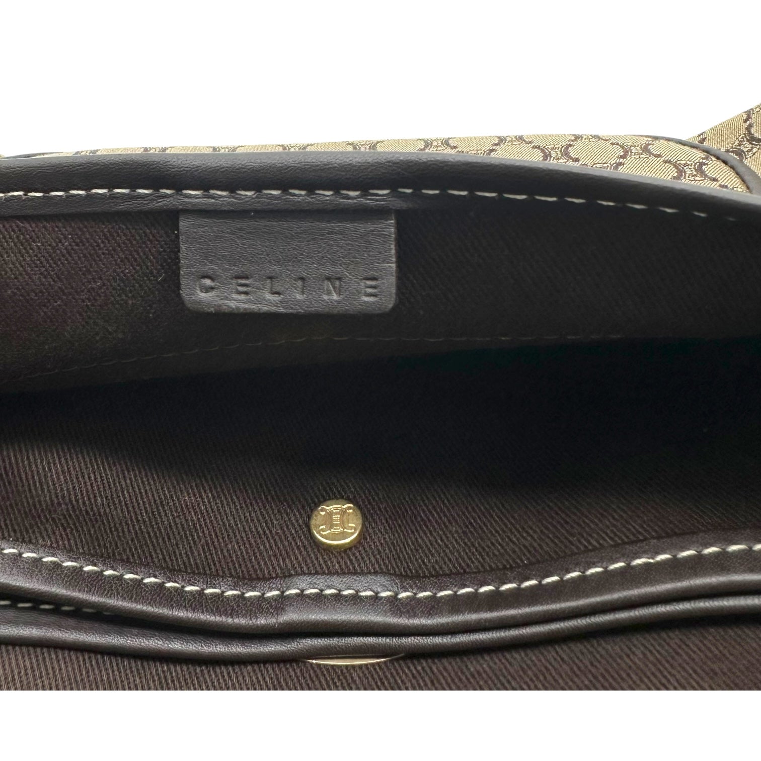 Celine Tan Small Triomphe Monogram Poulbot Bag - Outfit Repeater