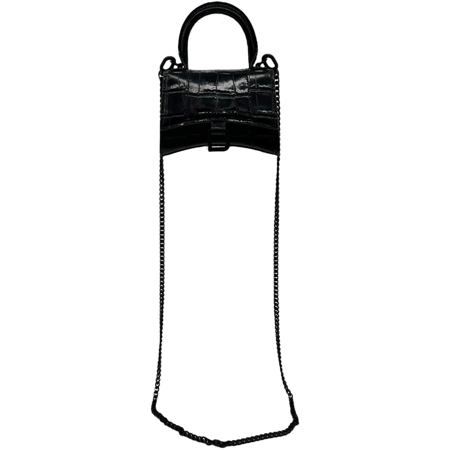 Balenciaga Black Micro Hourglass Bag - Outfit Repeater
