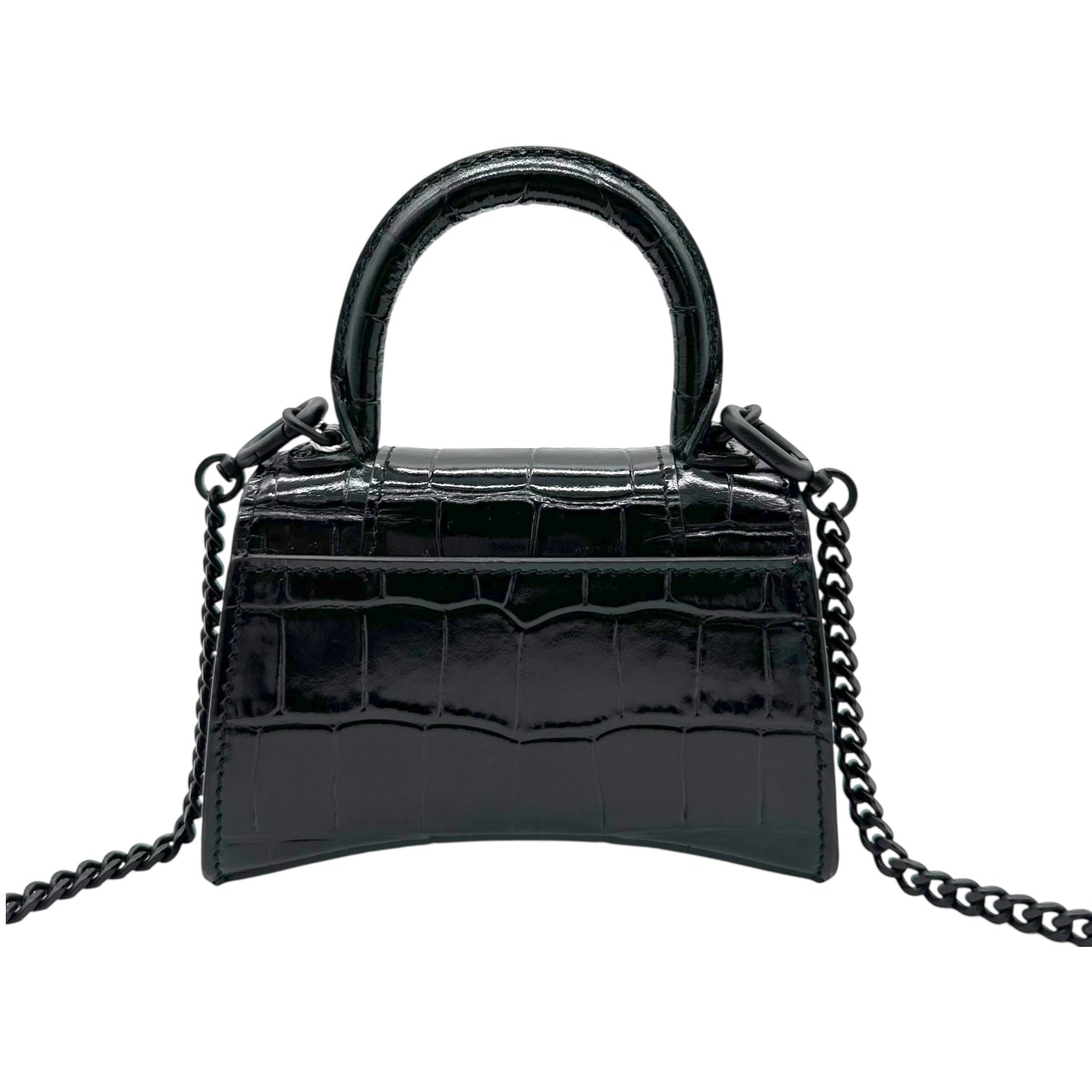 Balenciaga Black Micro Hourglass Bag - Outfit Repeater