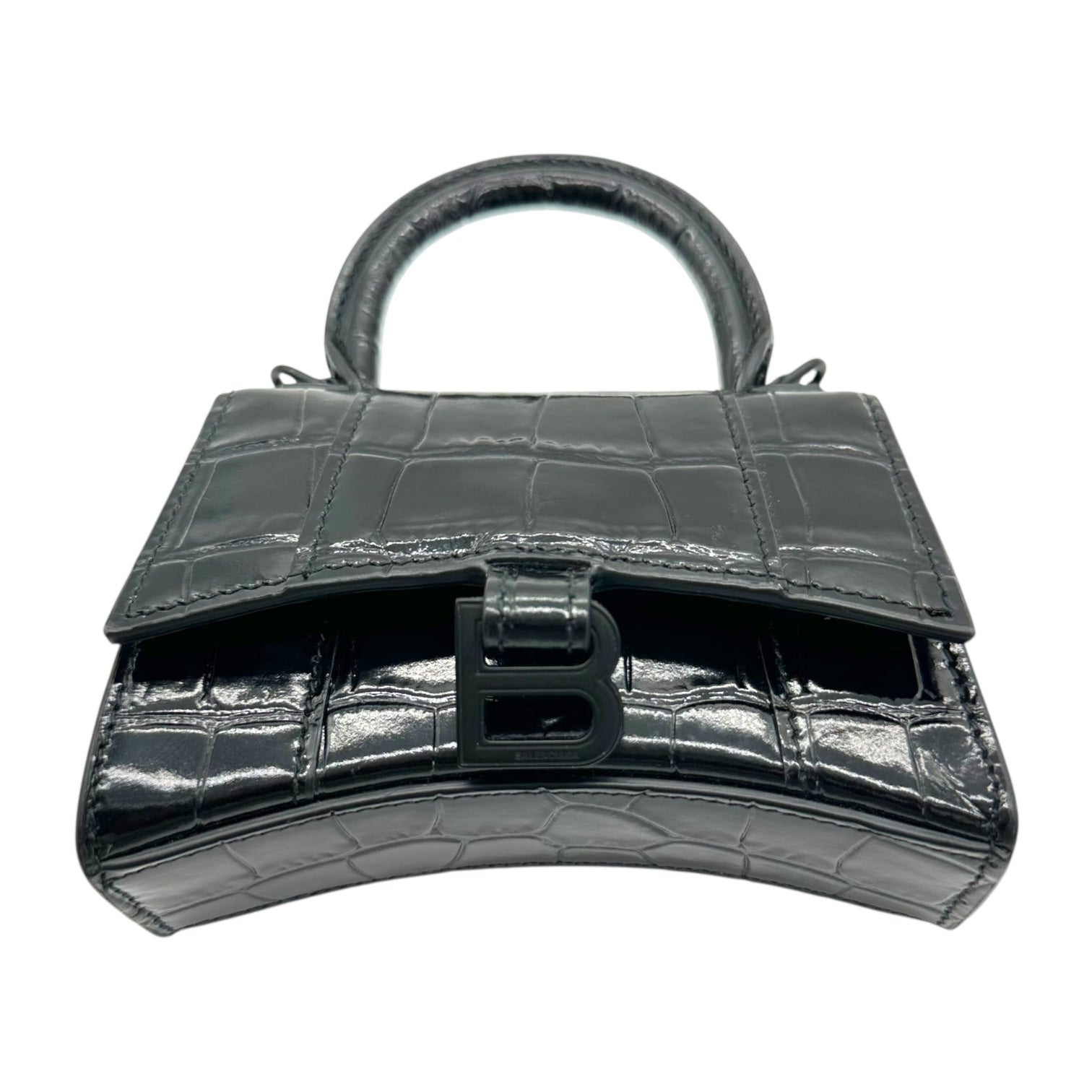 Balenciaga Black Micro Hourglass Bag - Outfit Repeater