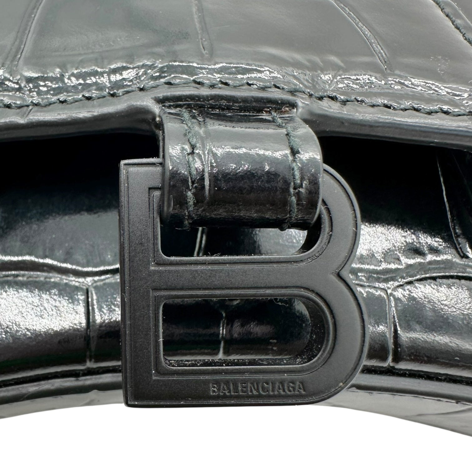 Balenciaga Black Micro Hourglass Bag - Outfit Repeater