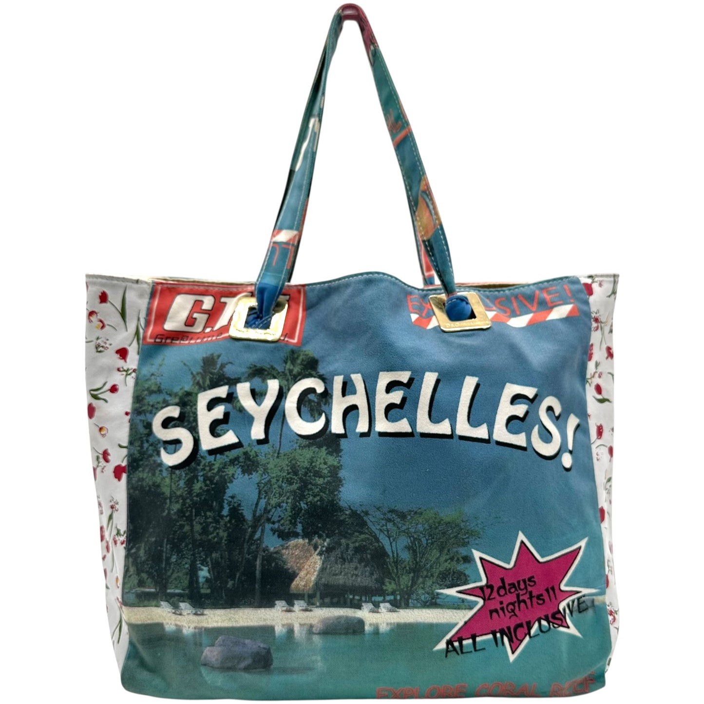 Dolce & Gabbana Seychelles Canvas Tote Bag - Outfit Repeater