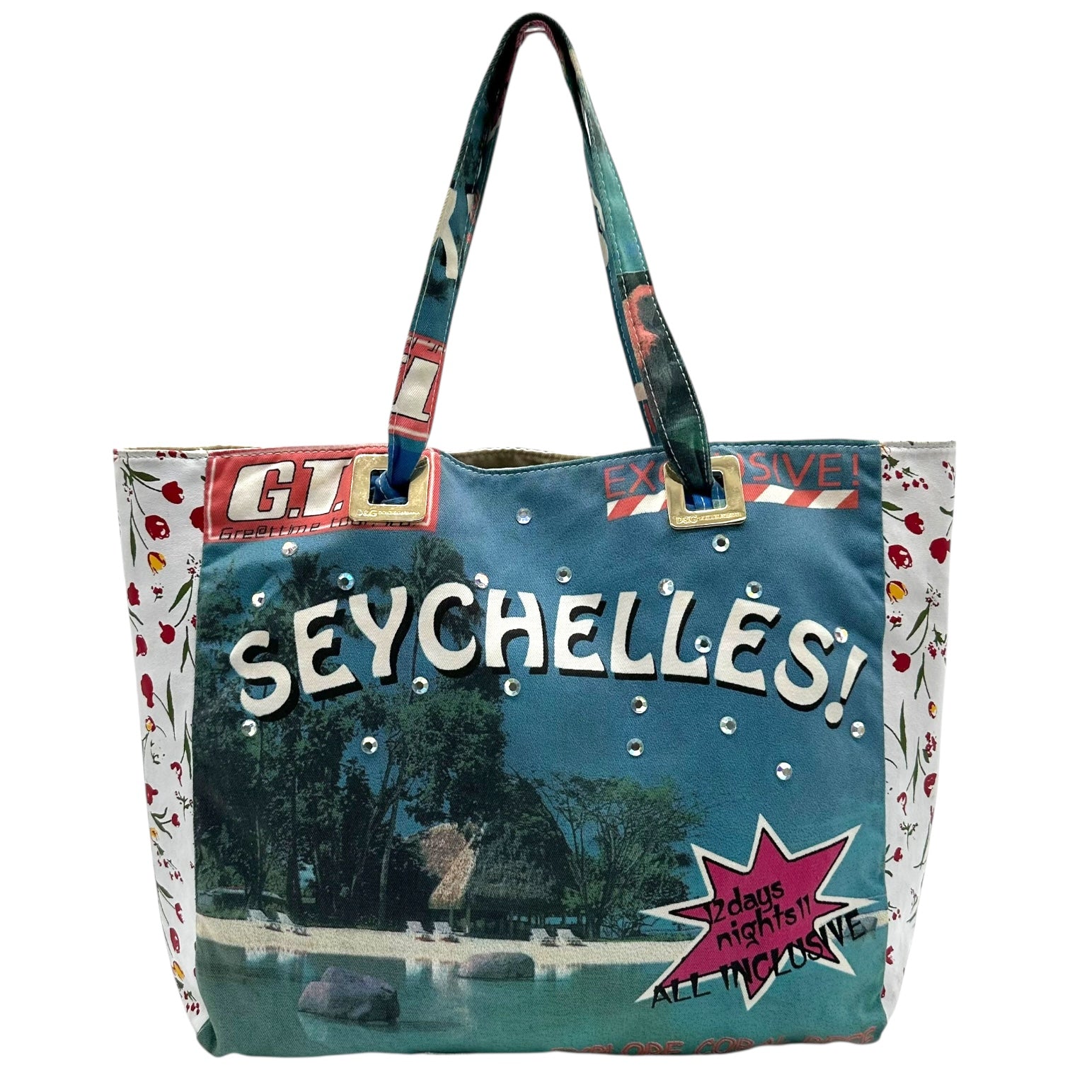 Dolce & Gabbana Seychelles Canvas Tote Bag - Outfit Repeater