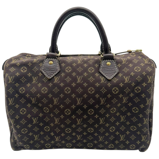 Louis Vuitton Brown Lin Monogram Speedy 30 Bag - Outfit Repeater