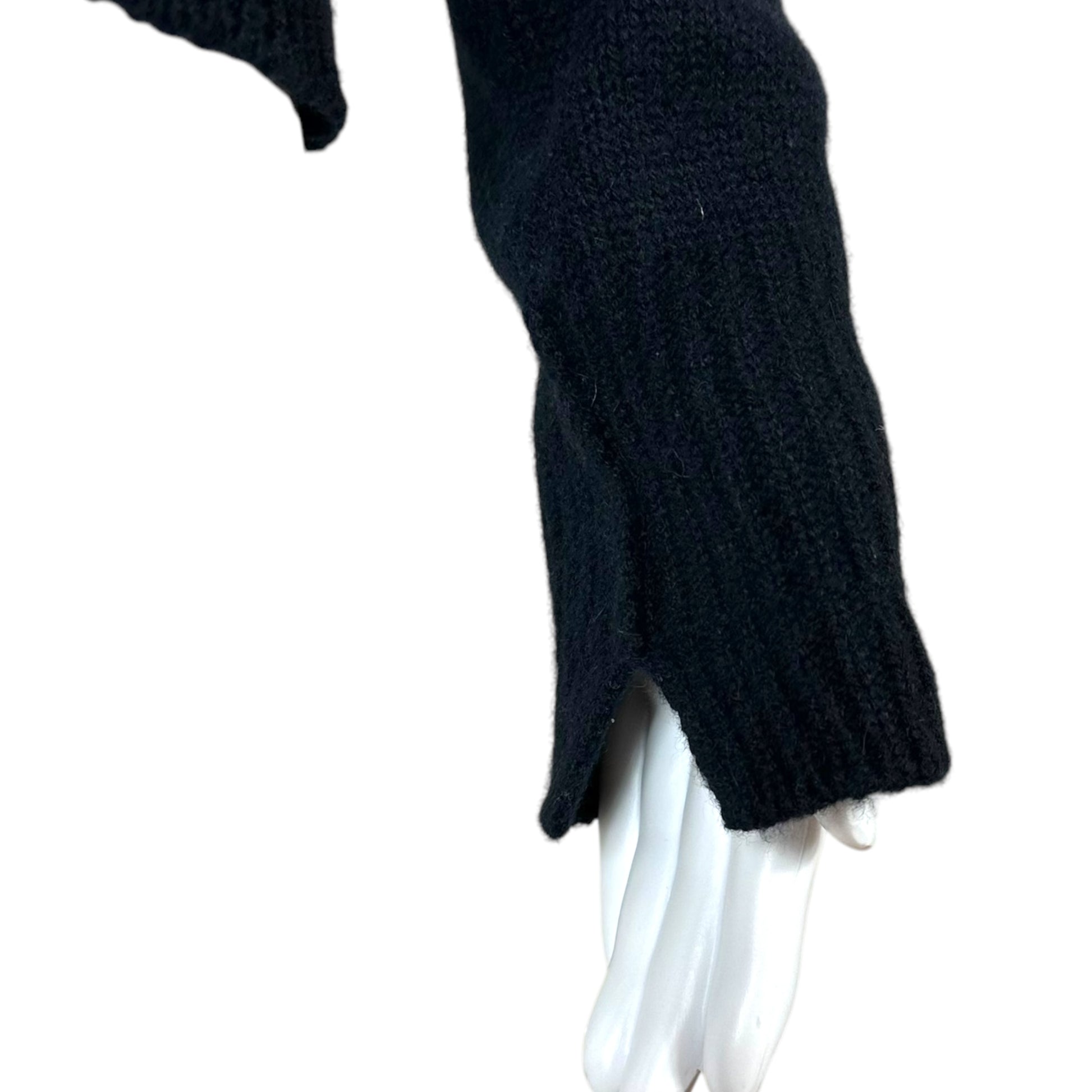 Celine by Phoebe Philo Navy Cashmere Logo Sweater - Outfit Repeater