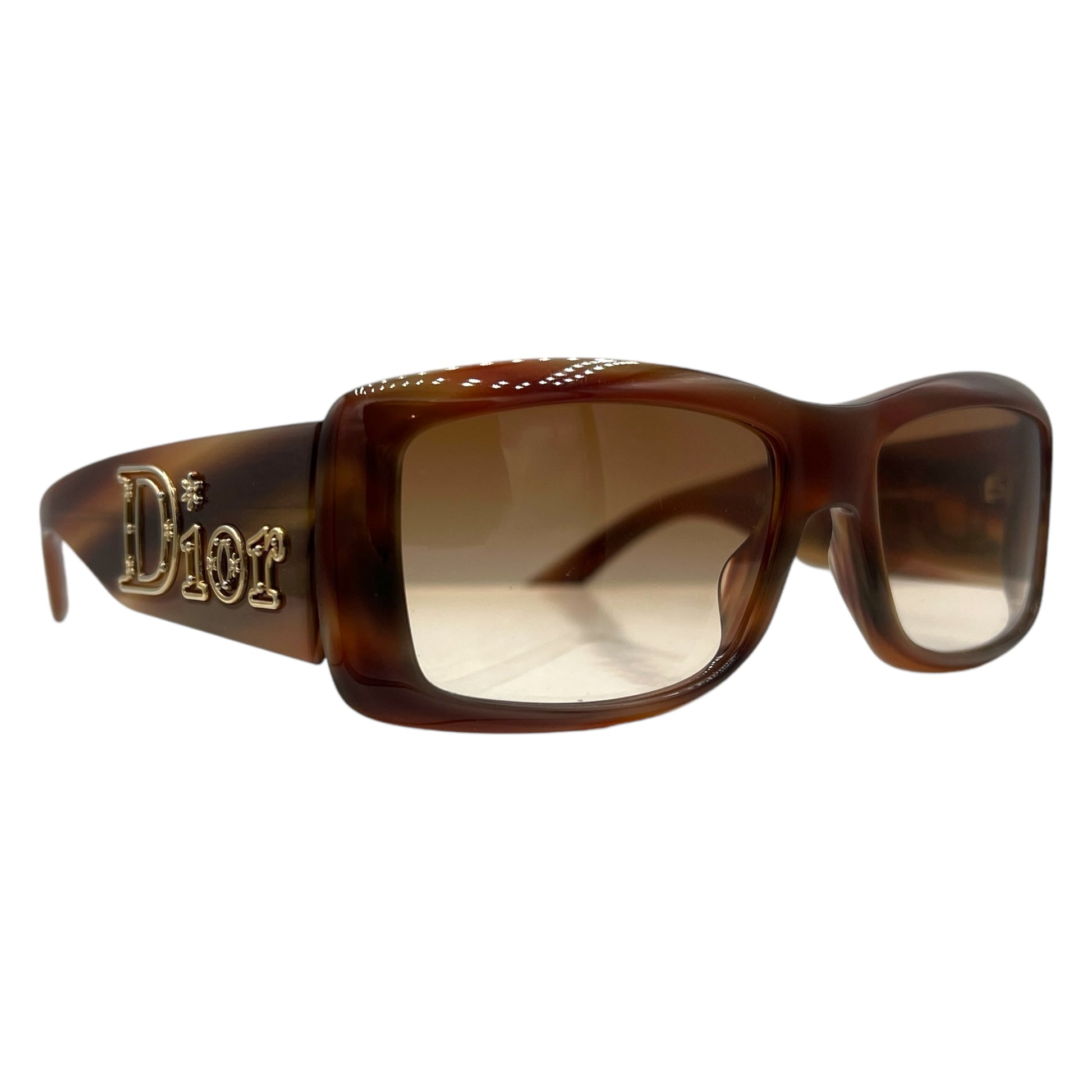 Dior Aventura 2 Brown Oversized Rectangle Sunglasses - Outfit Repeater