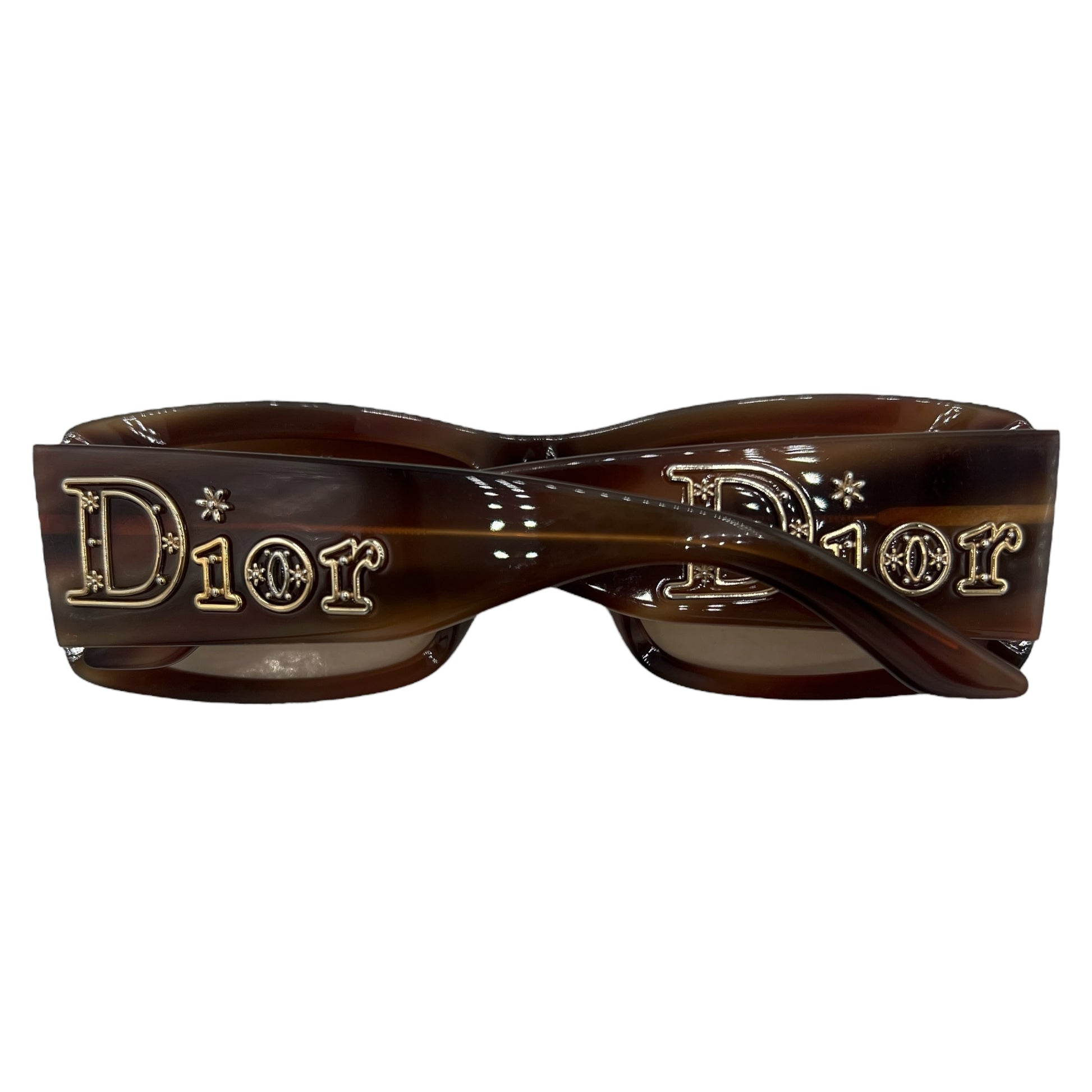 Dior Aventura 2 Brown Oversized Rectangle Sunglasses - Outfit Repeater