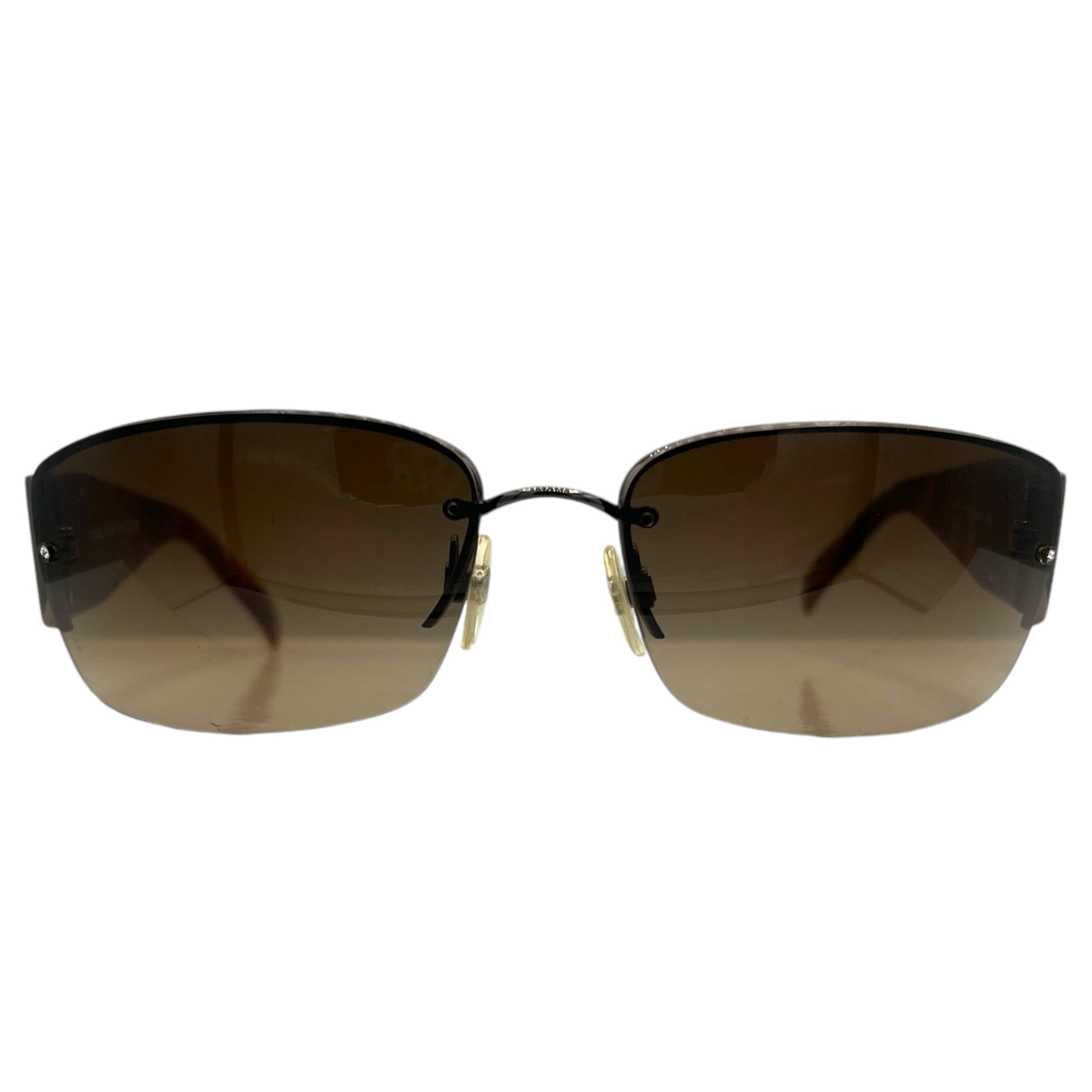 Chanel Brown Tortoise 4117 Crystal Logo Sunglasses - Outfit Repeater