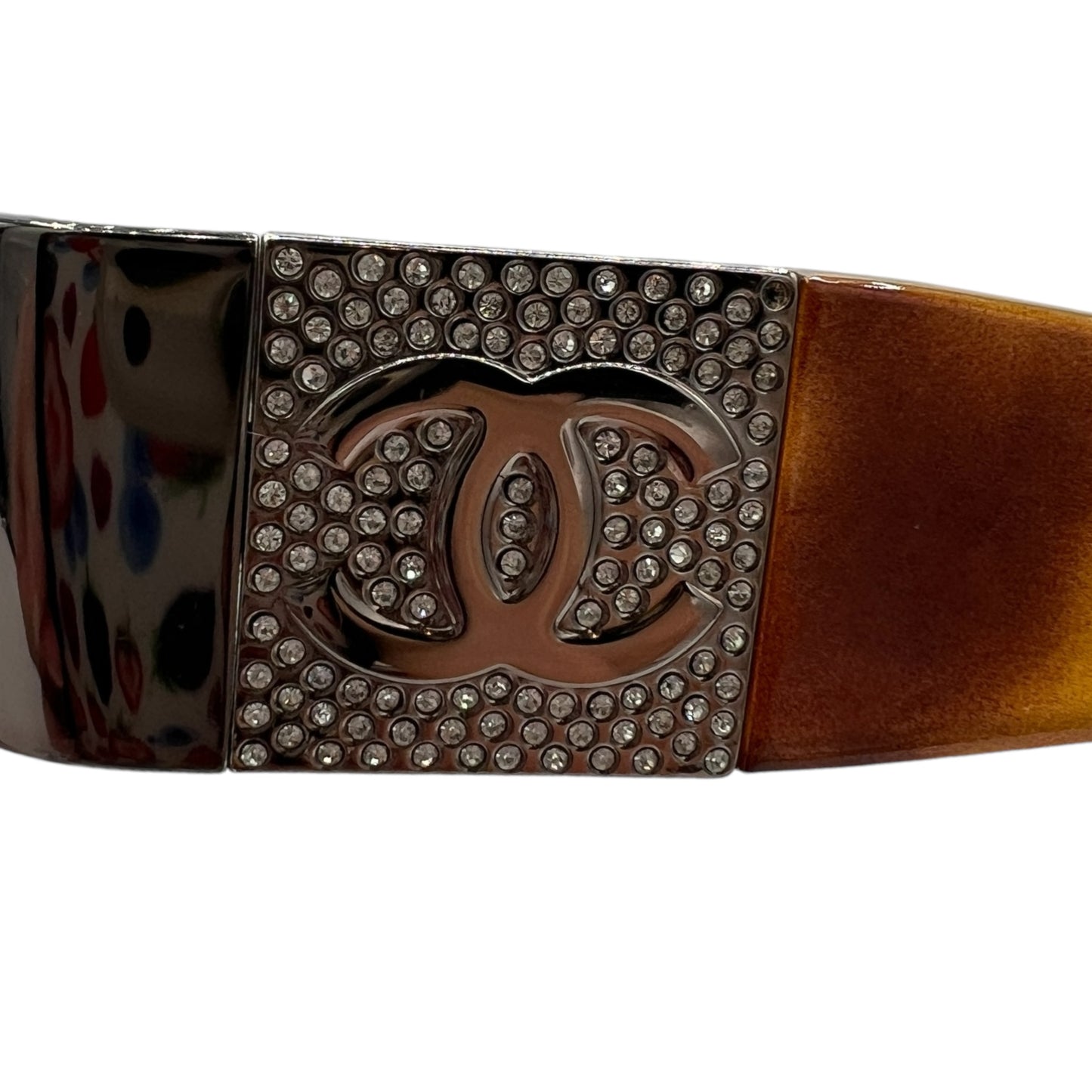 Chanel Brown Tortoise 4117 Crystal Logo Sunglasses - Outfit Repeater