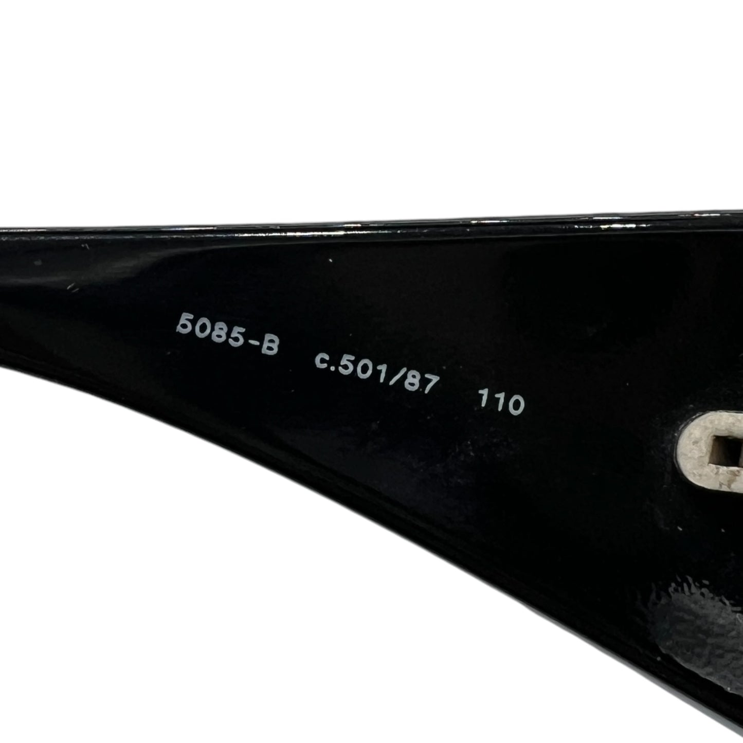 Chanel Black Crystal Wrap Shield Sunglasses - Outfit Repeater