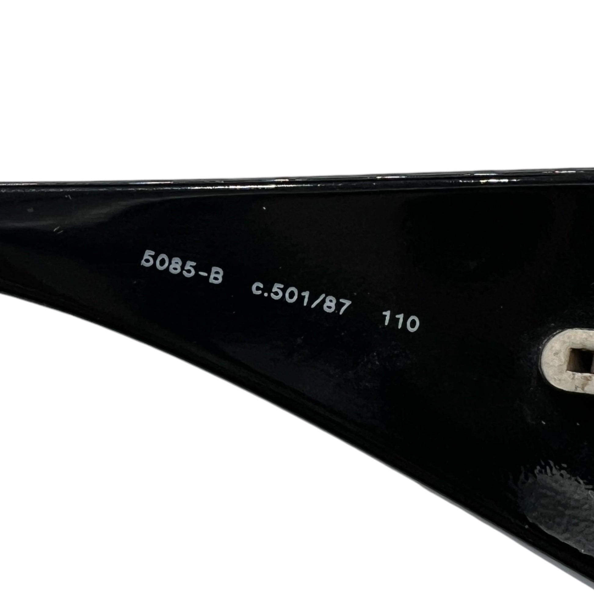 Chanel Black Crystal Wrap Shield Sunglasses - Outfit Repeater