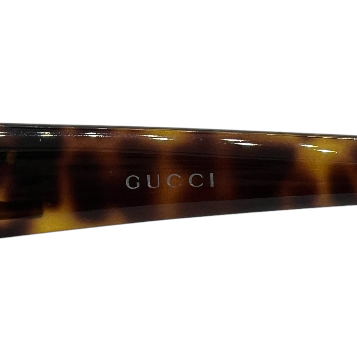 Gucci 90's Tortoise Brown Rectangle Sunglasses 2515/S