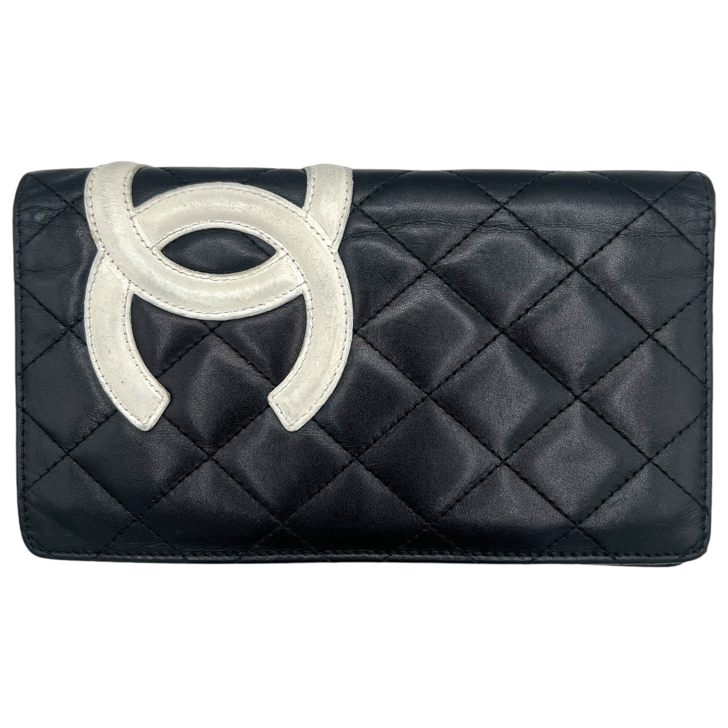 Chanel Cambon Quilted Bi-Fold Long Wallet