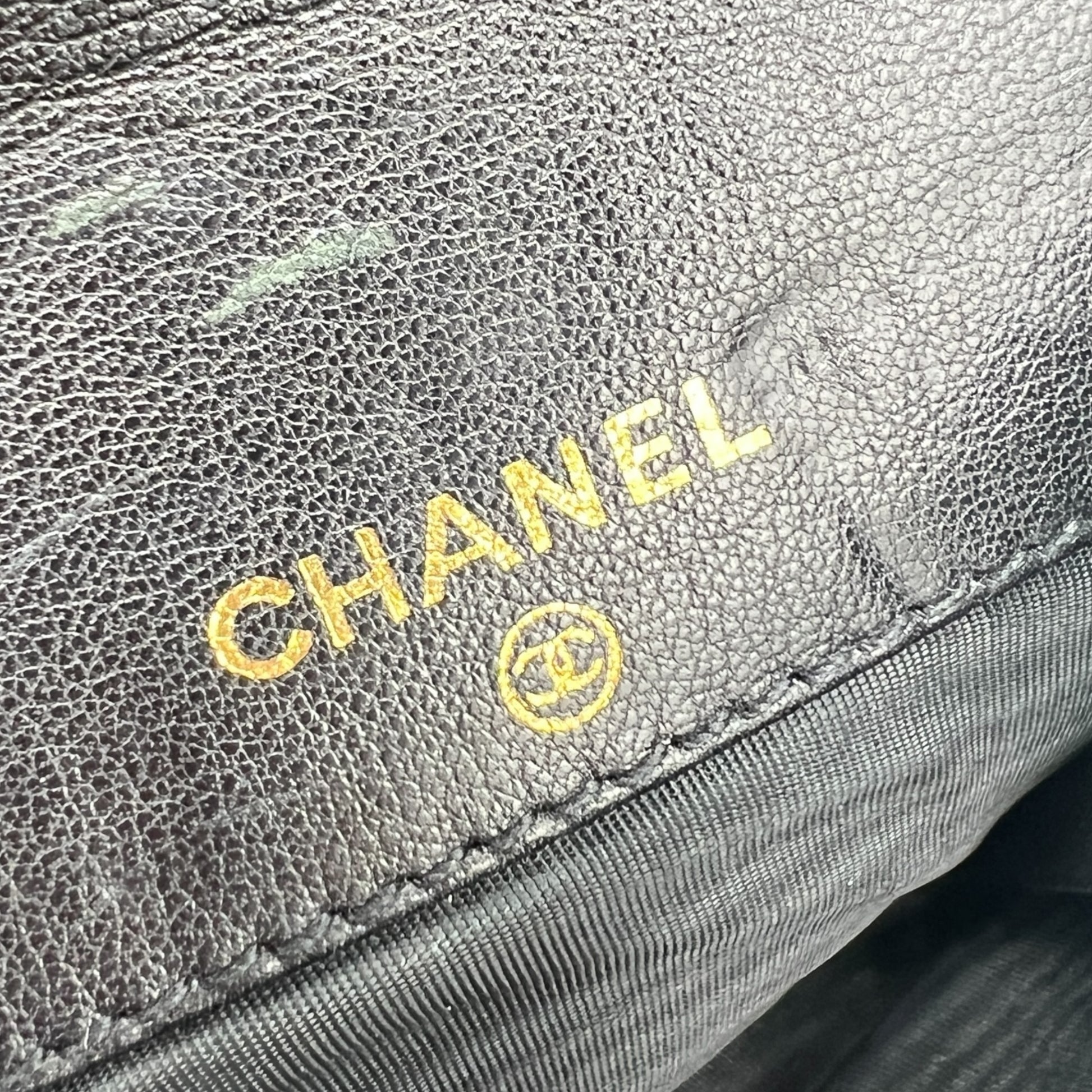 Chanel Black Caviar Coin Purse Card Holder
