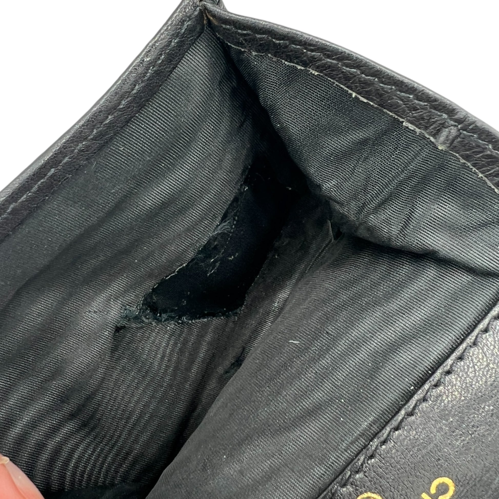 Chanel Black Caviar Coin Purse Card Holder
