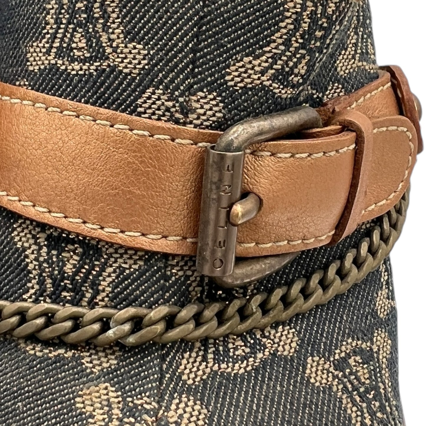 Celine Denim Monogram Printed Clogs - Outfit Repeater