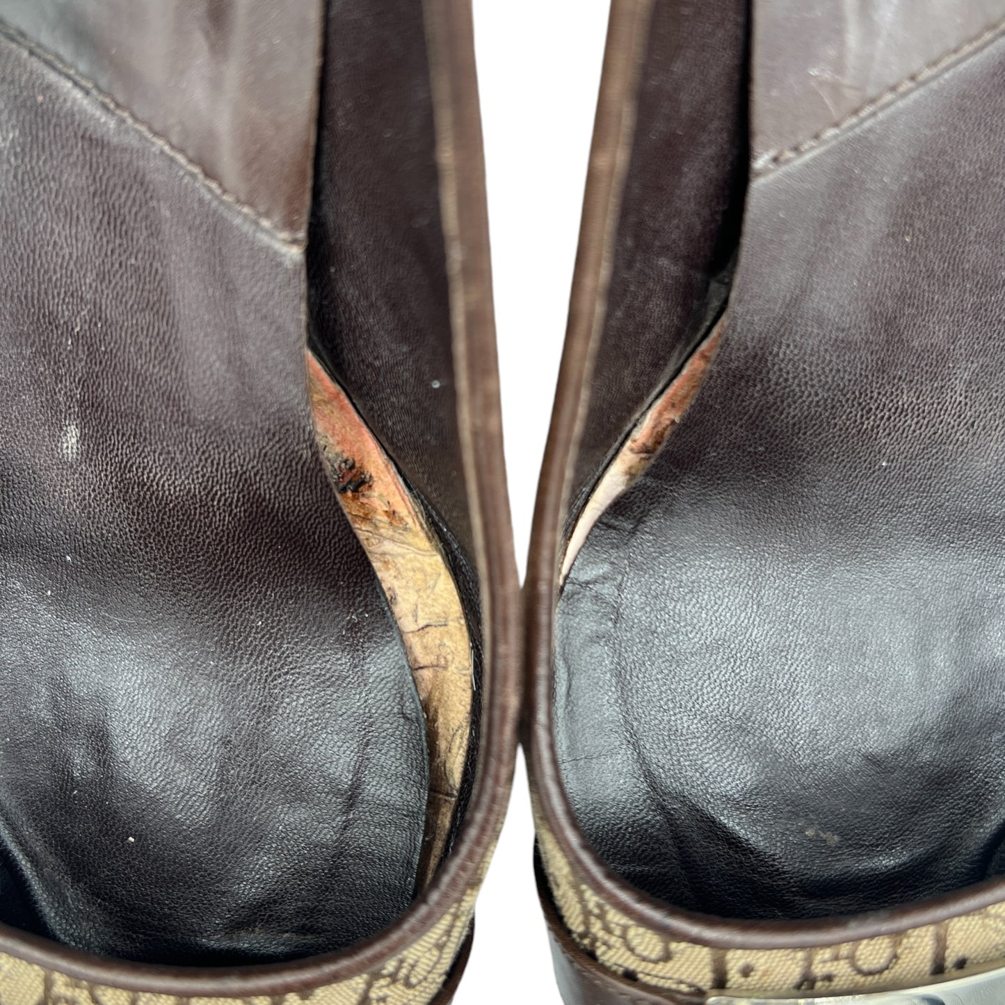 Christian Dior Monogram Logo Plate Heels - Outfit Repeater