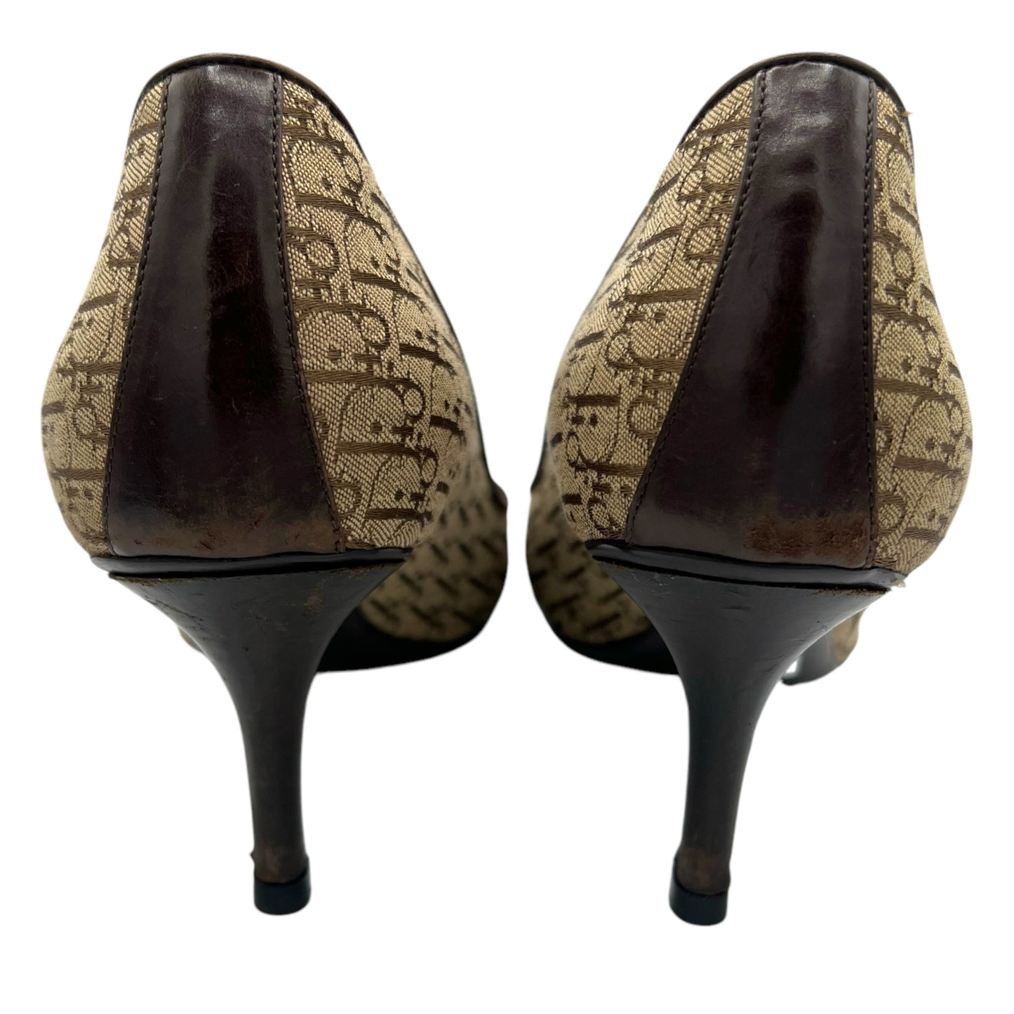 Christian Dior Monogram Logo Plate Heels - Outfit Repeater