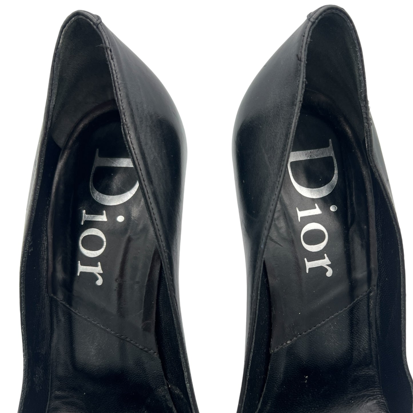 Christian Dior Hardcore Black Leather Heels