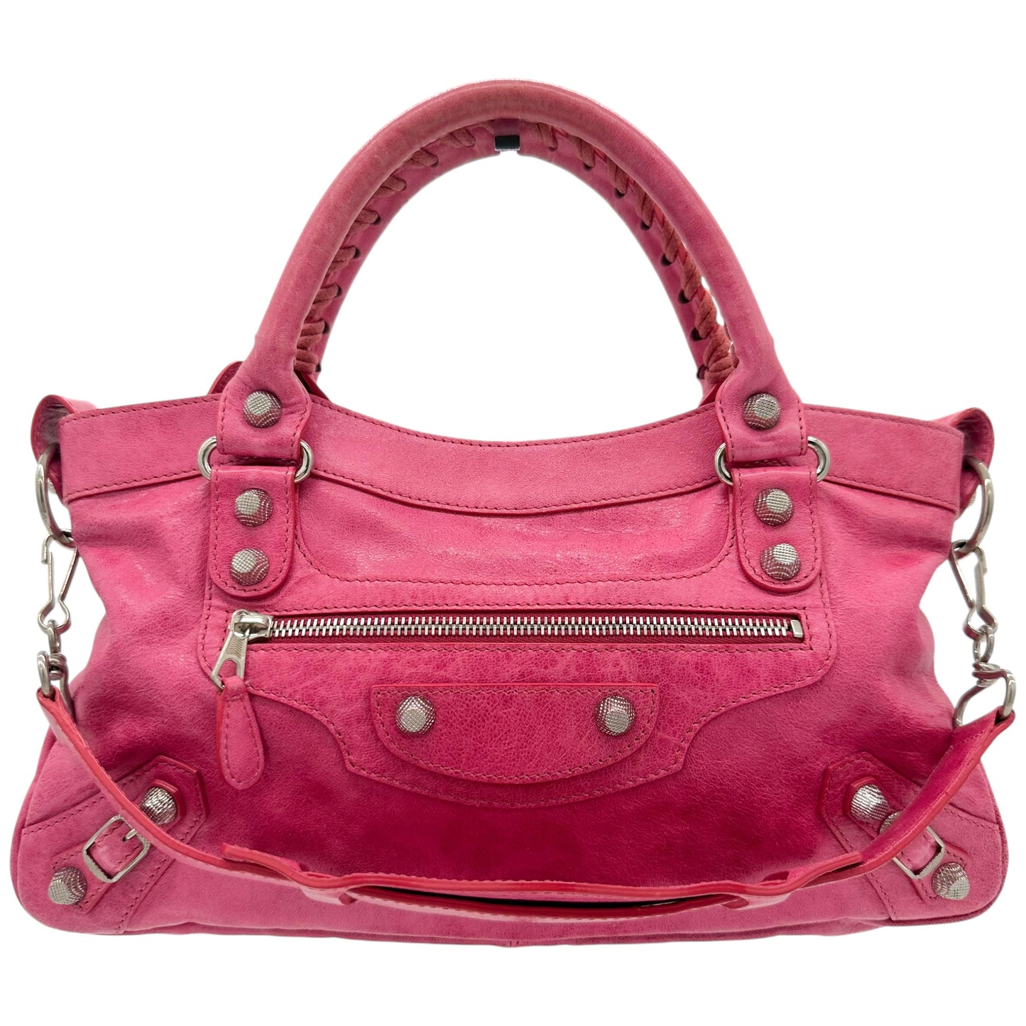 Balenciaga Hot Pink City Bag - Outfit Repeater
