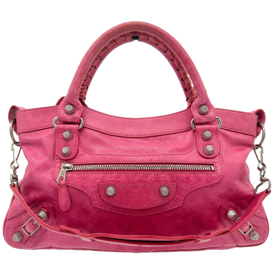 Balenciaga Hot Pink City Bag - Outfit Repeater
