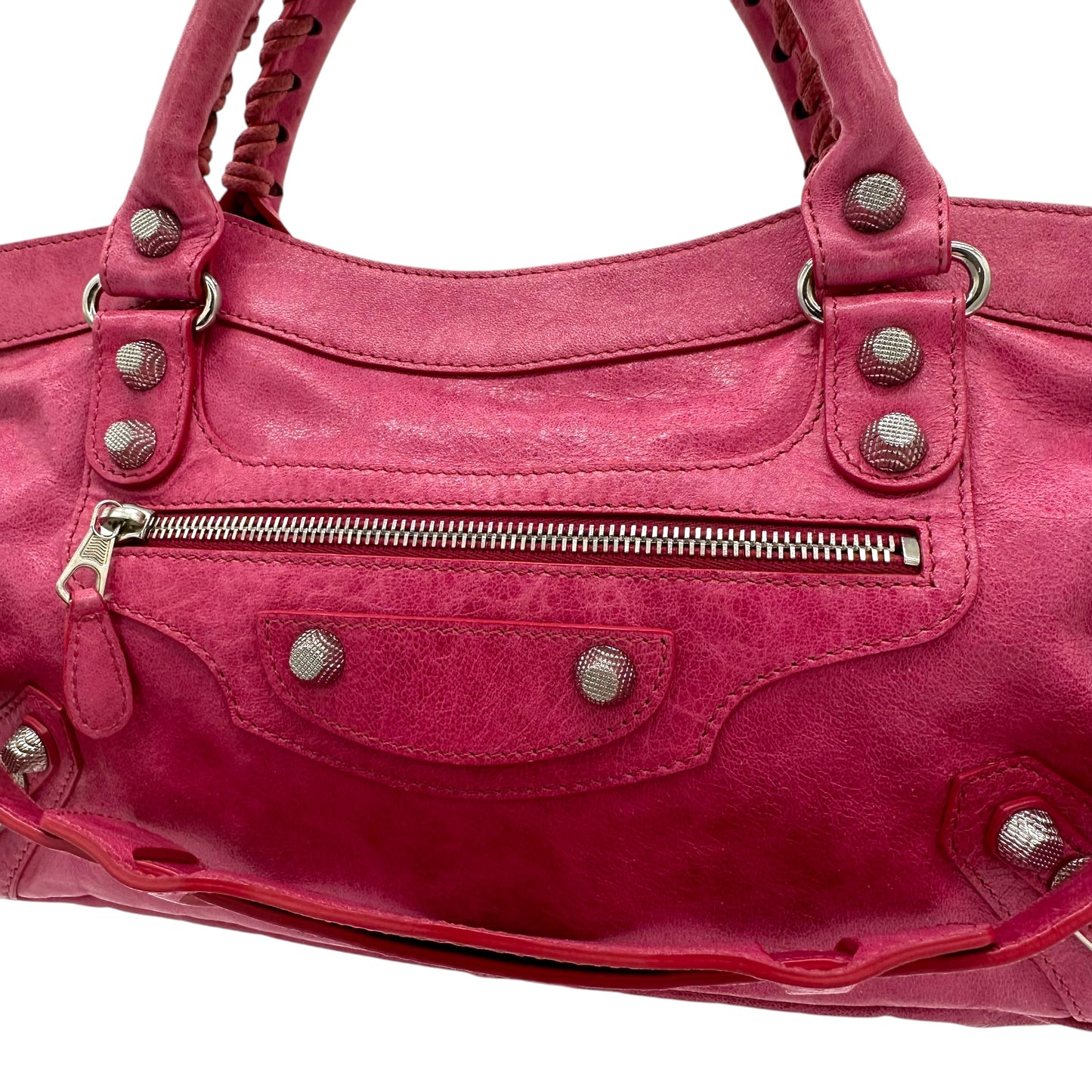 Balenciaga Hot Pink City Bag - Outfit Repeater