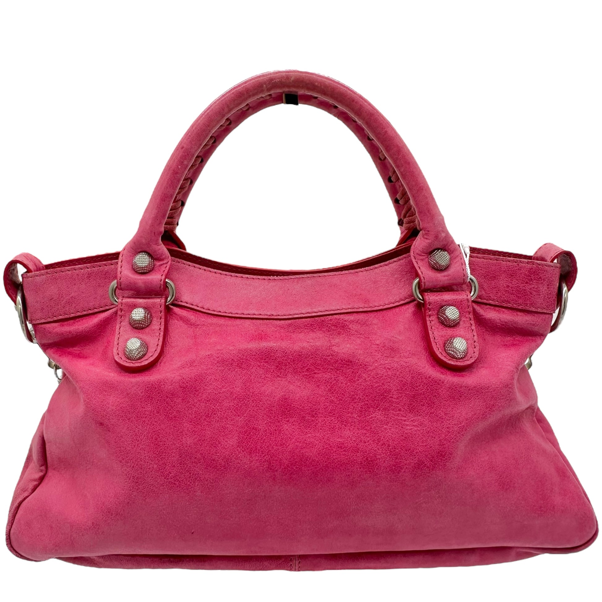Balenciaga Hot Pink City Bag - Outfit Repeater