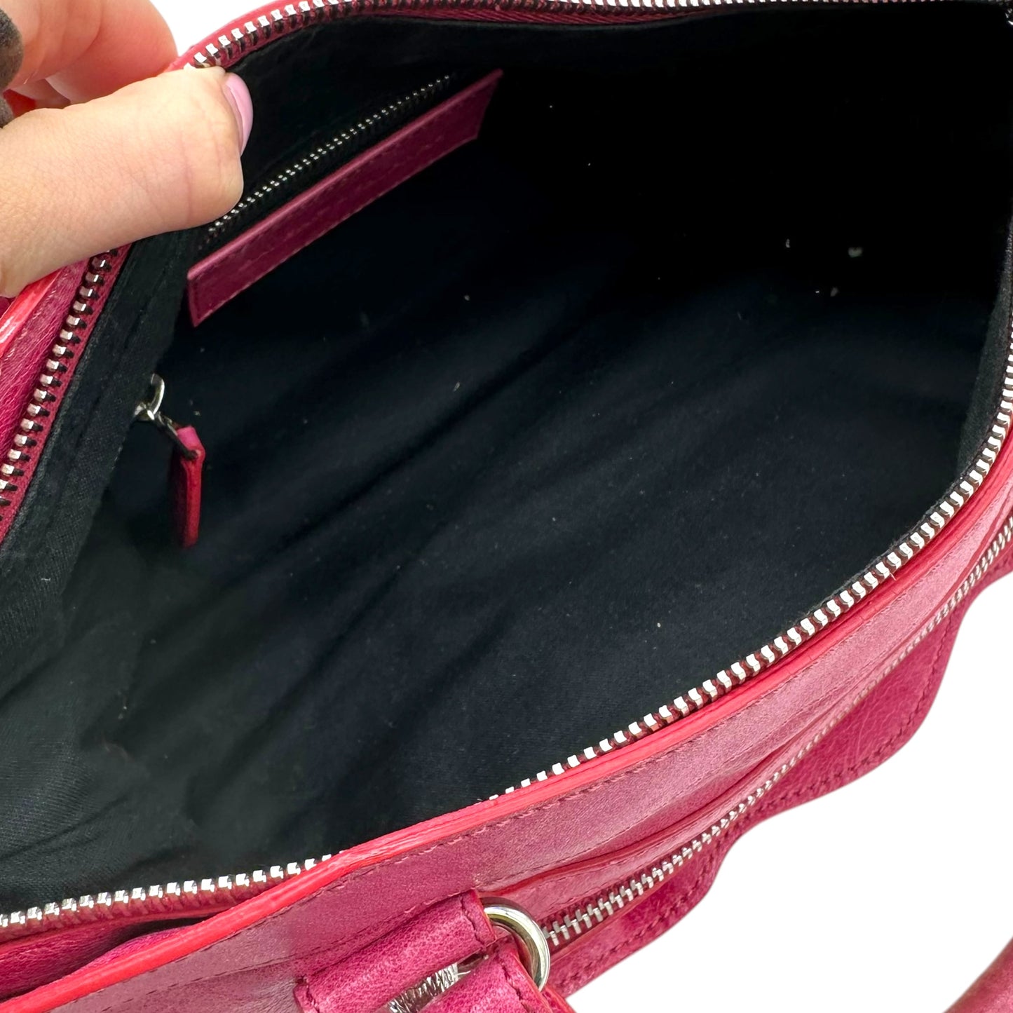Balenciaga Hot Pink City Bag - Outfit Repeater