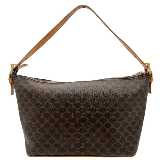 Celine Brown Macadam Monogram Shoulder Bag - Outfit Repeater