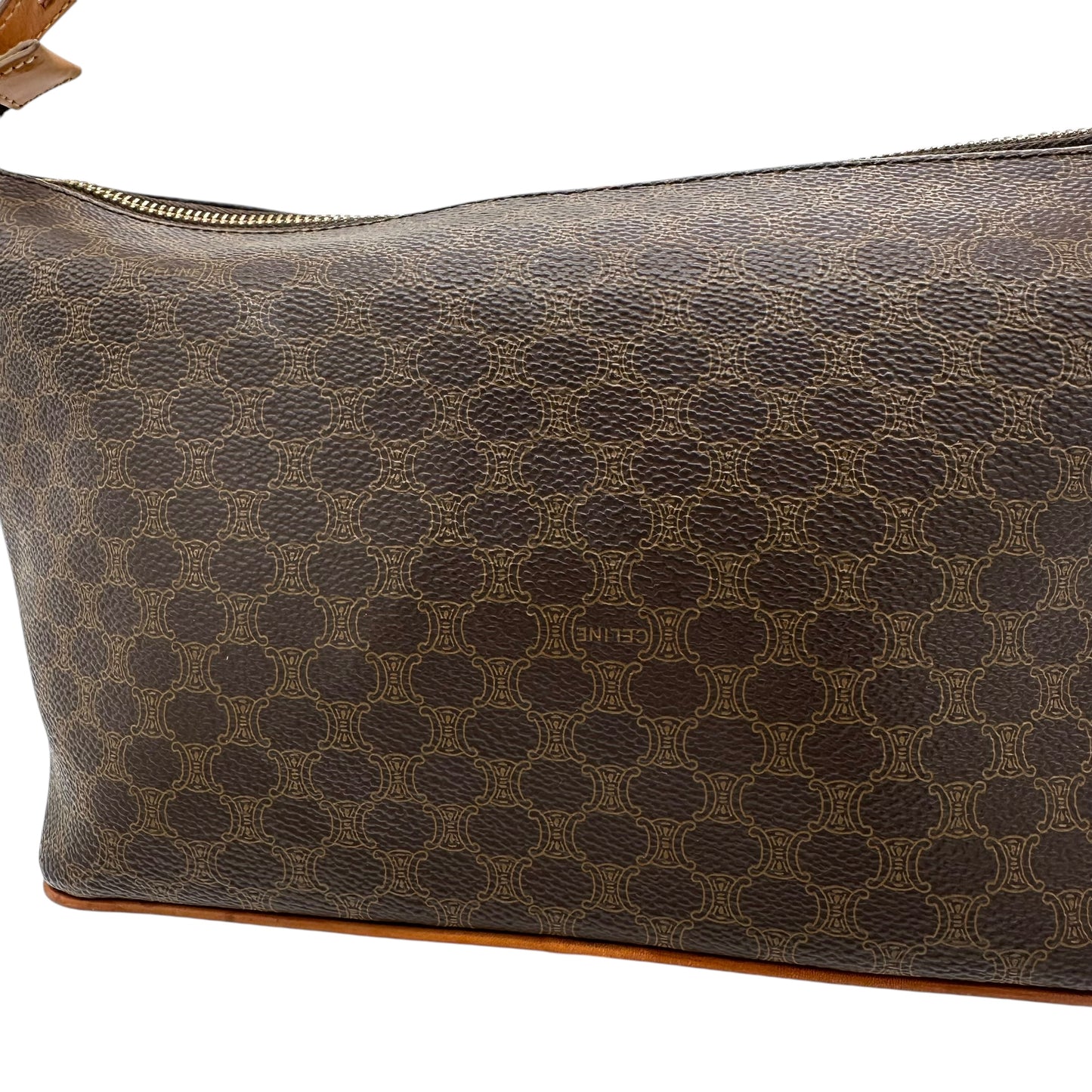 Celine Brown Macadam Monogram Shoulder Bag - Outfit Repeater