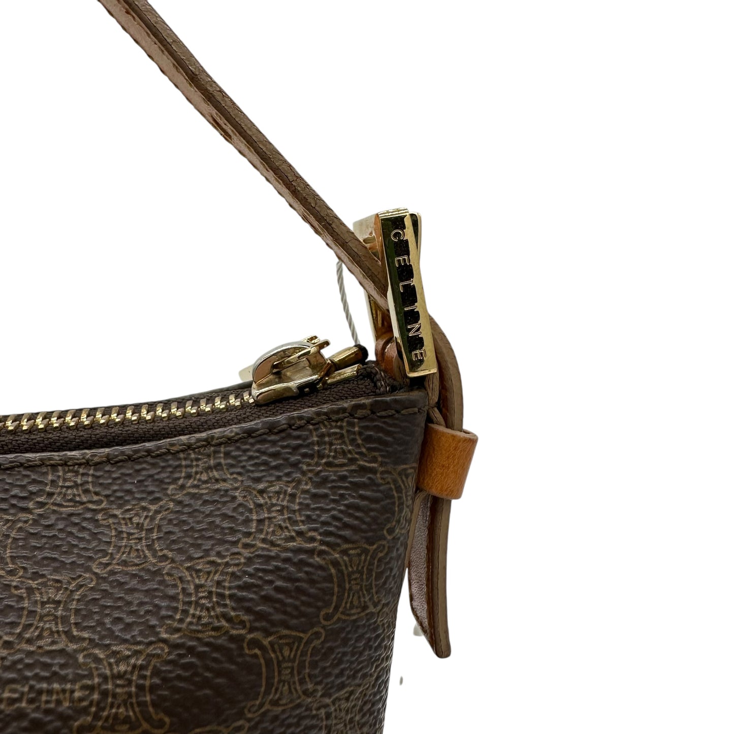 Celine Brown Macadam Monogram Shoulder Bag - Outfit Repeater