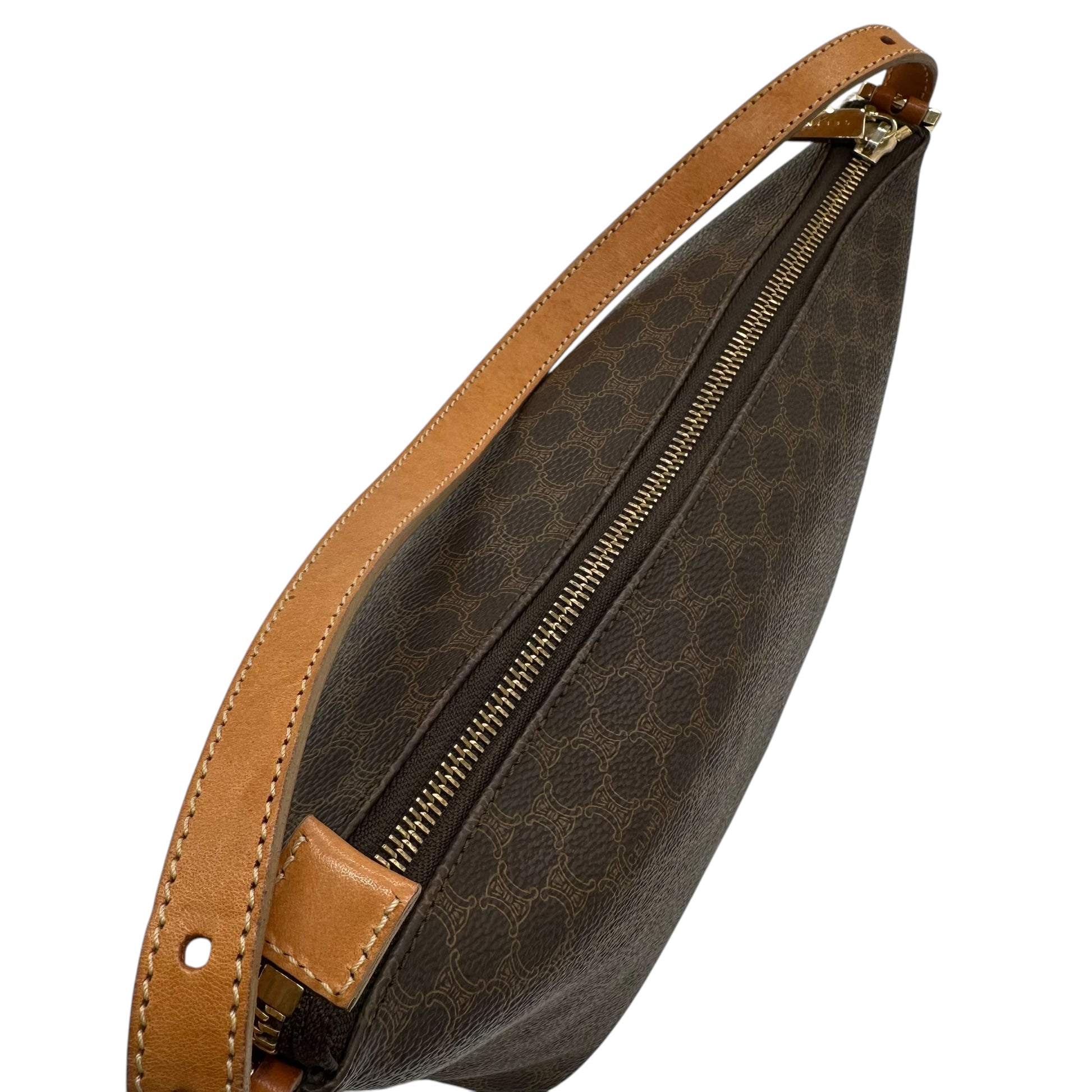 Celine Brown Macadam Monogram Shoulder Bag - Outfit Repeater